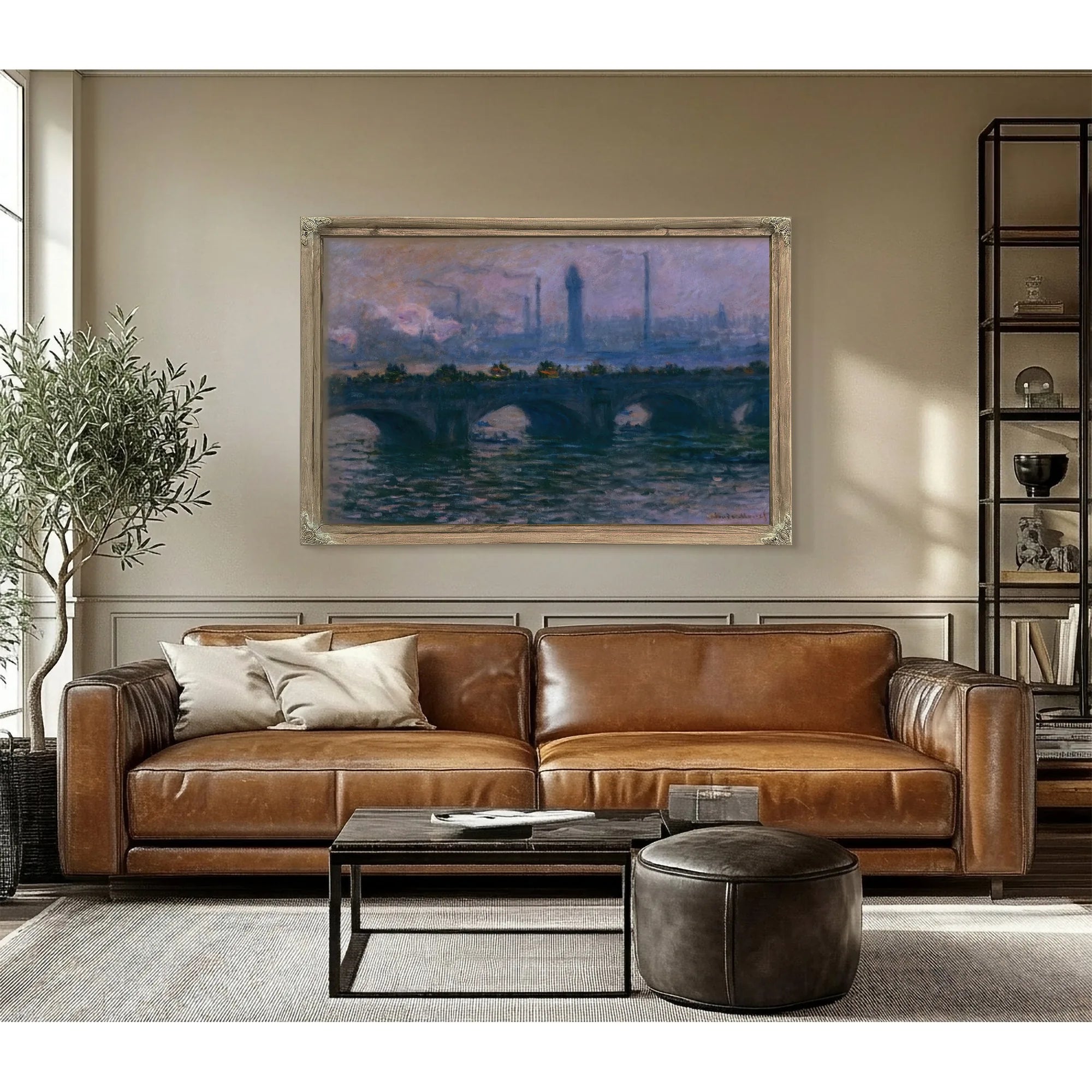 Waterloo Bridge By Claude Monet Fine Art Print