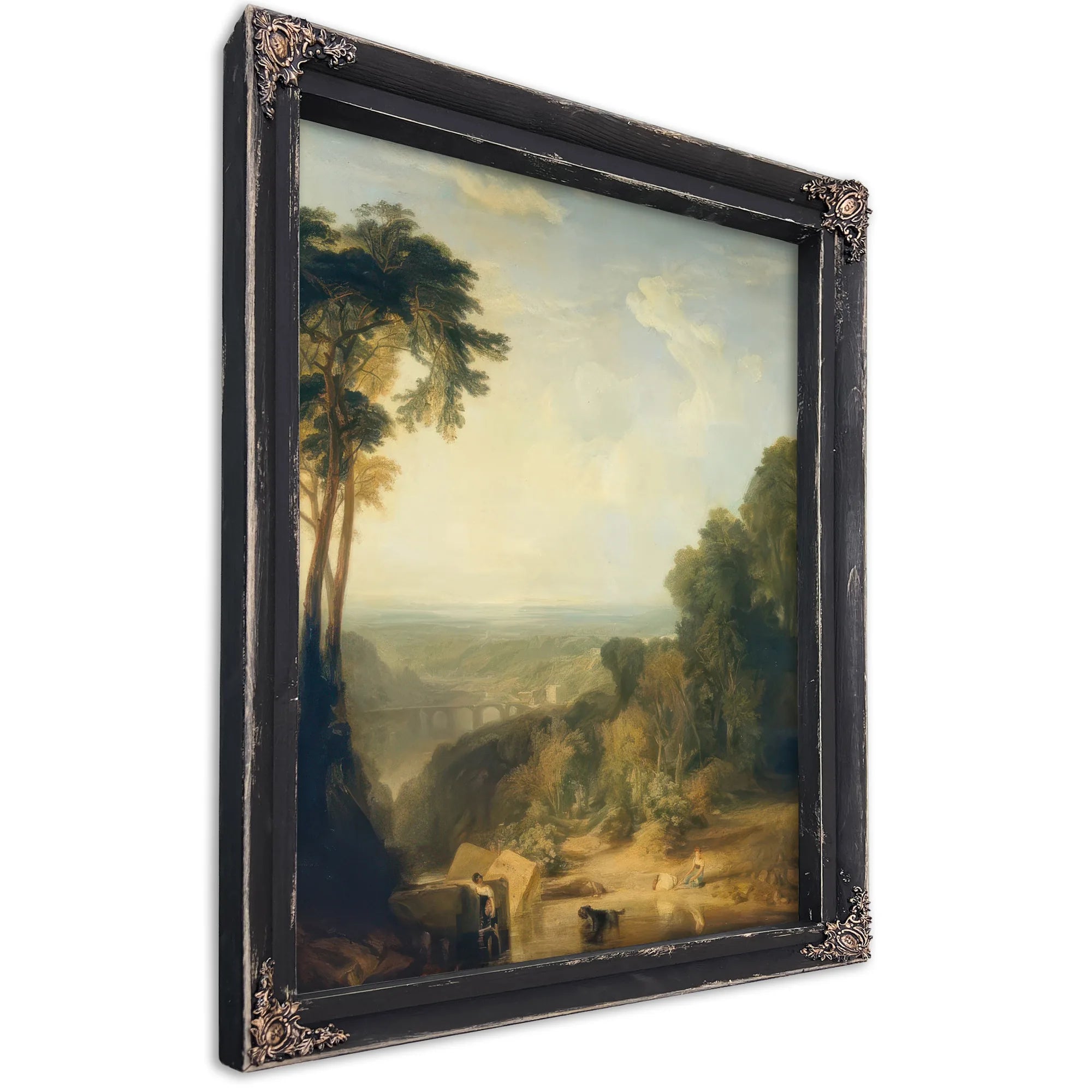 Crossing The Brook By Jwm Turner Fine Art Print