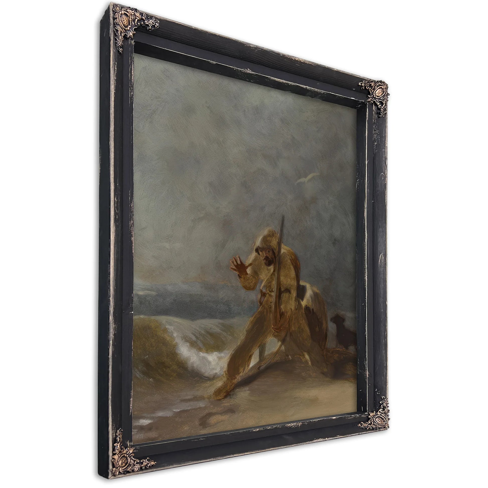 Foot Impression In The Sand By Thomas Sully Fine Art Print