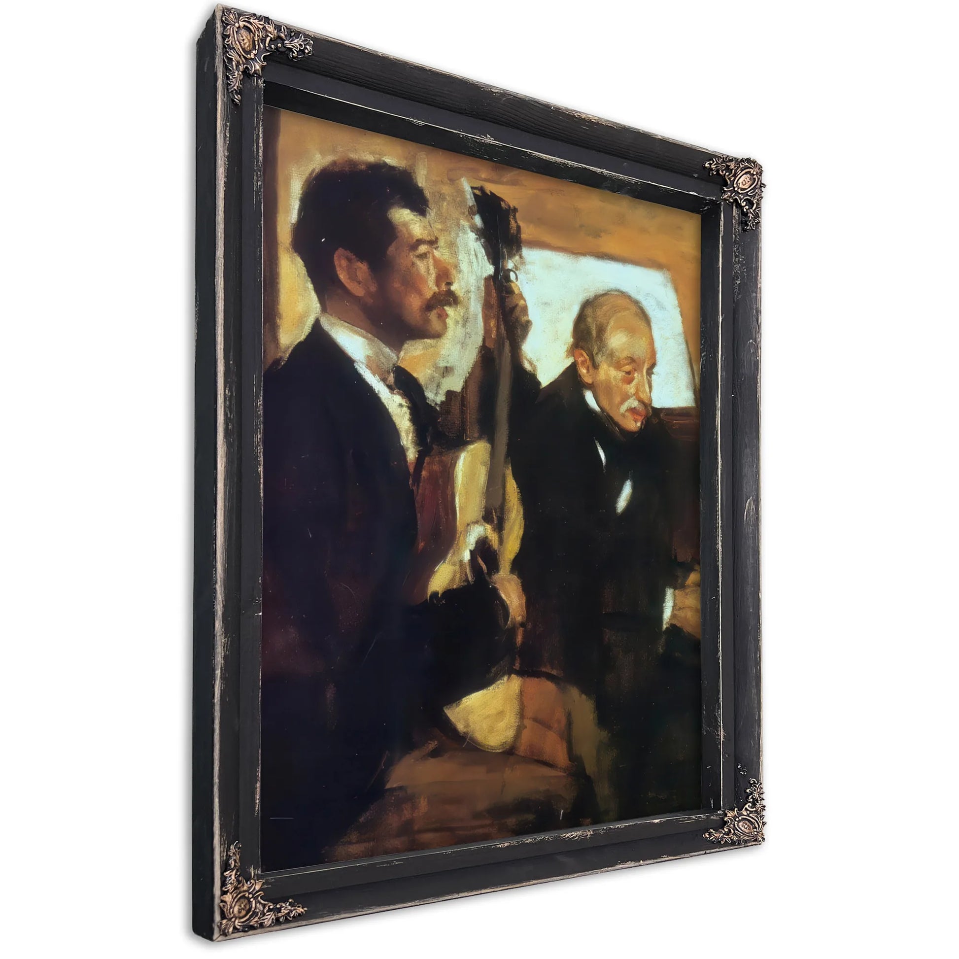 Degas Father Listening To Pagans By Edgar Degas Fine Art Print
