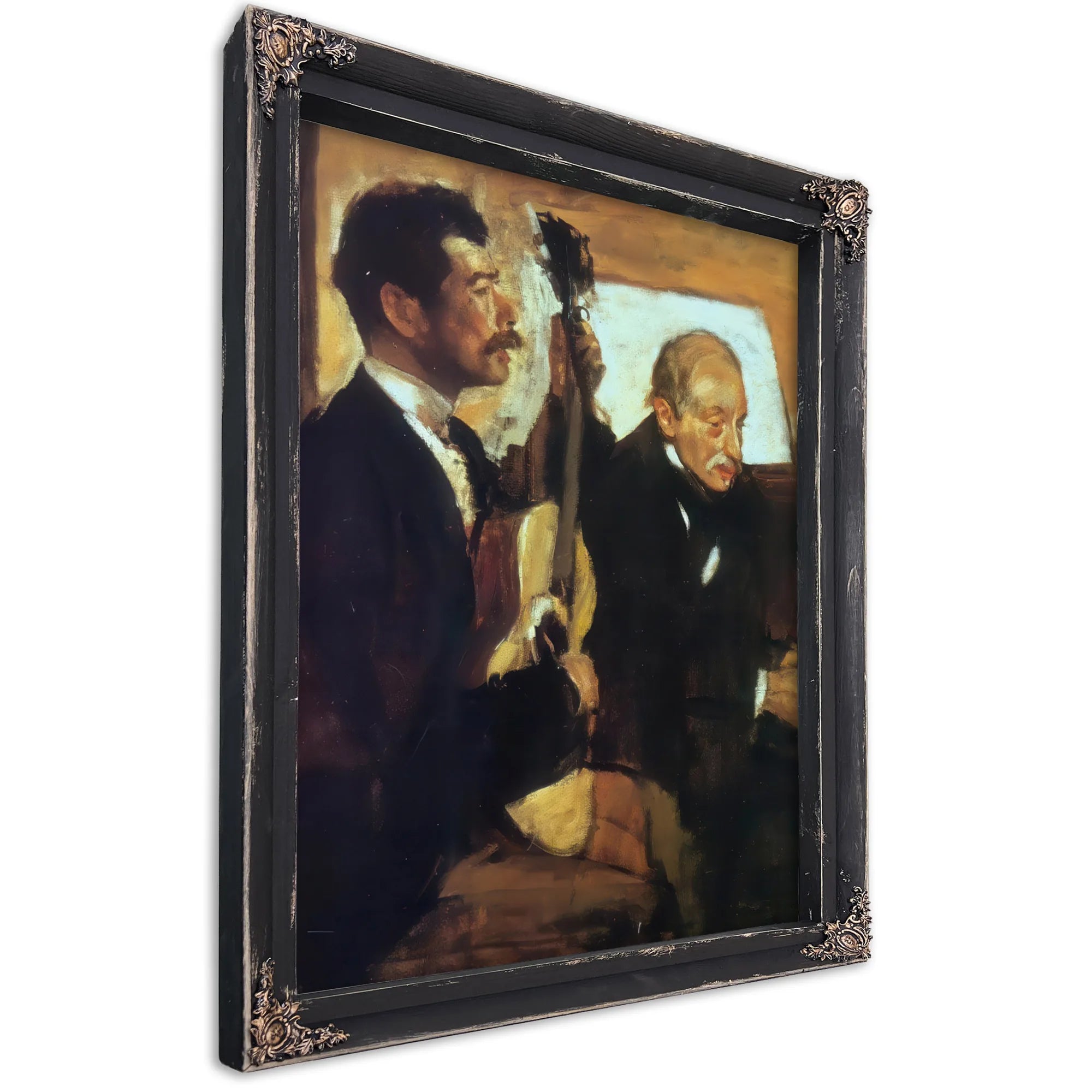 Degas Father Listening To Pagans By Edgar Degas Fine Art Print