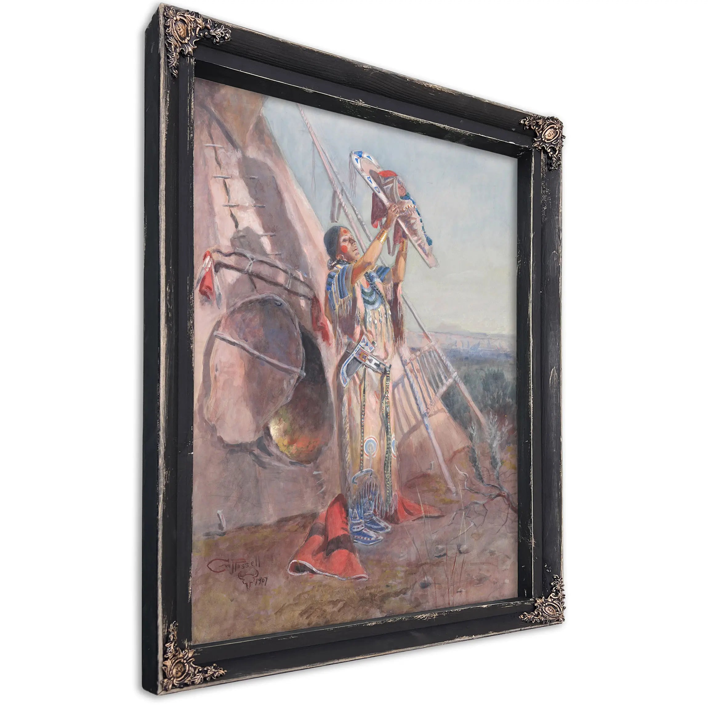 Sun Worship In Montana by Charles Marion Russell