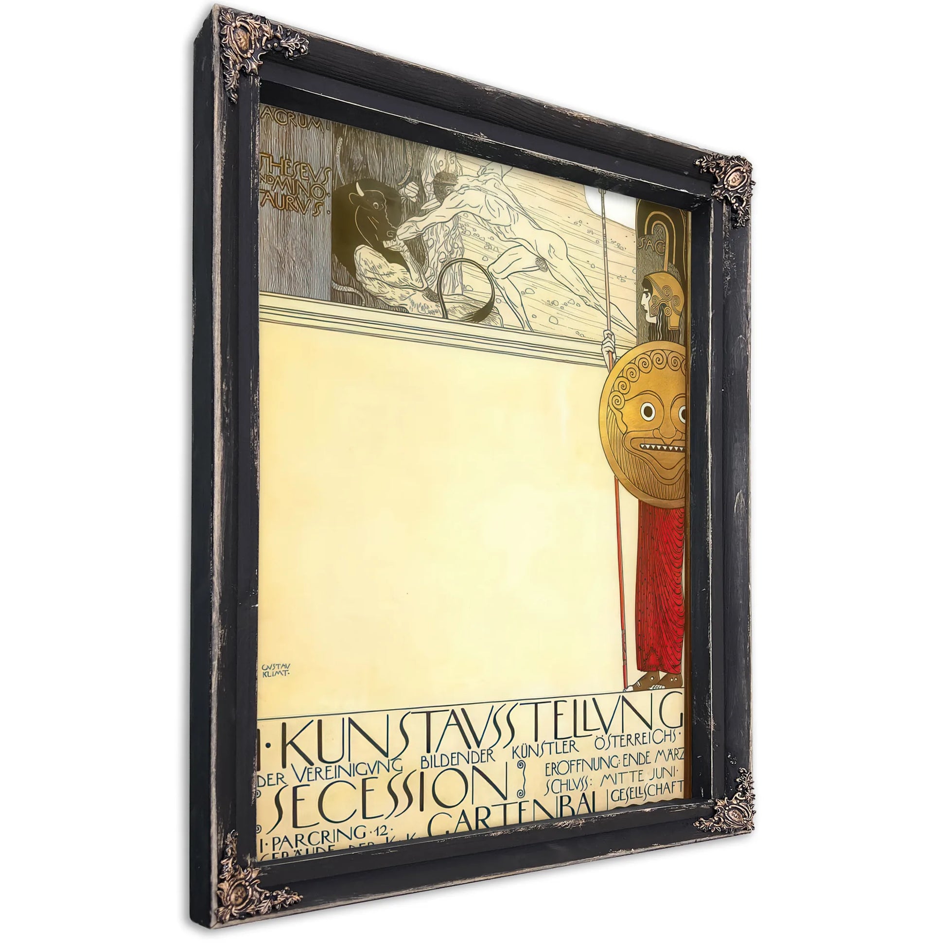 Exhibition Wallpaper For Secession I By Gustav Klimt Fine Art Print