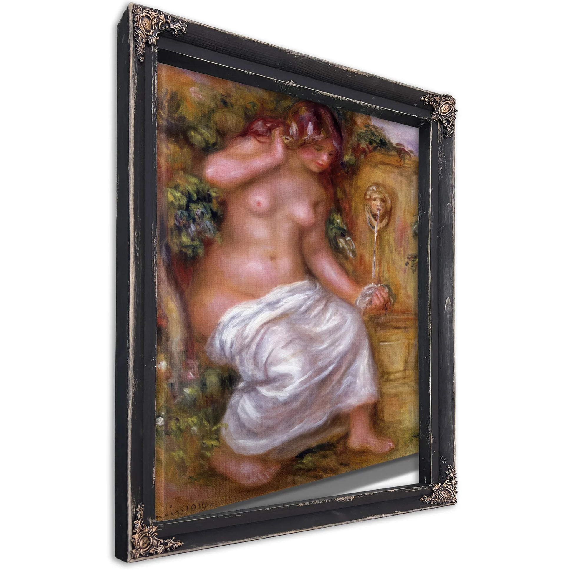 The Bather At The Fountain By Pierre Auguste Renoir Fine Art Print