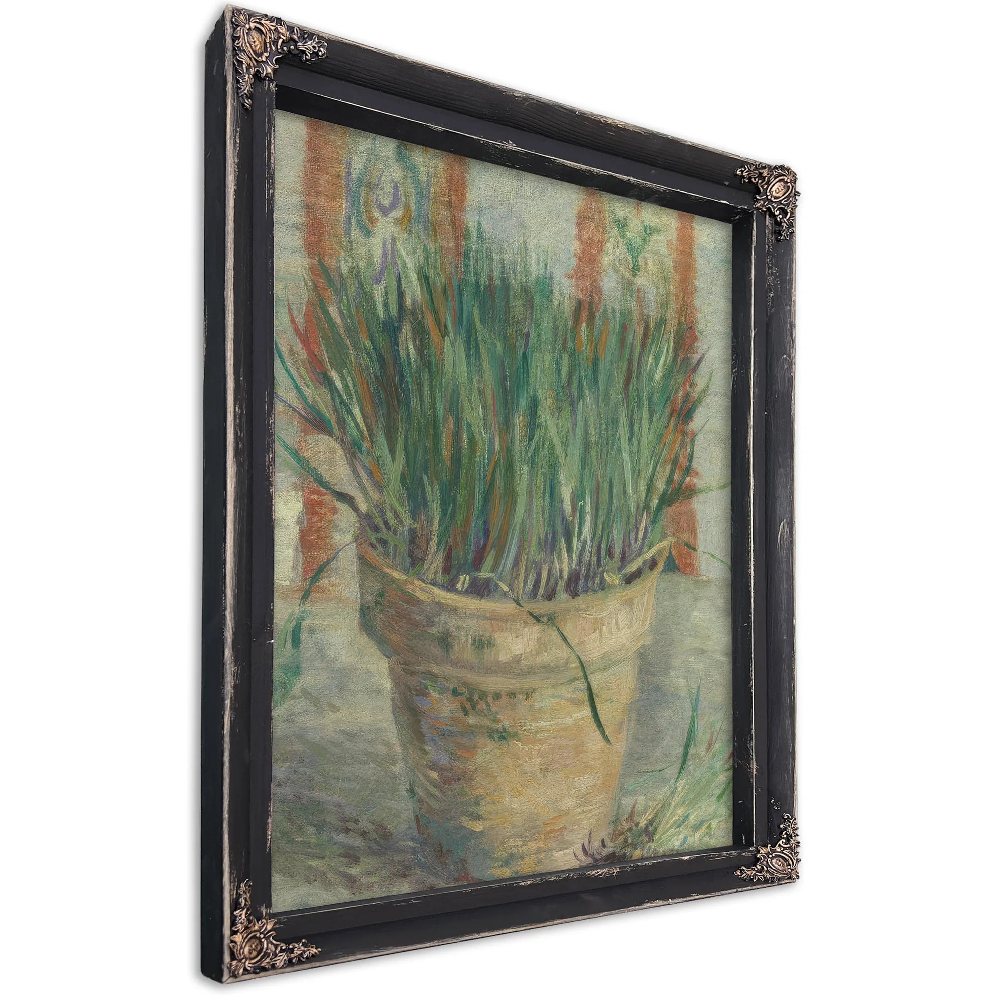 Flowerpot With Garlic Chives By Vincent Van Gogh Fine Art Print