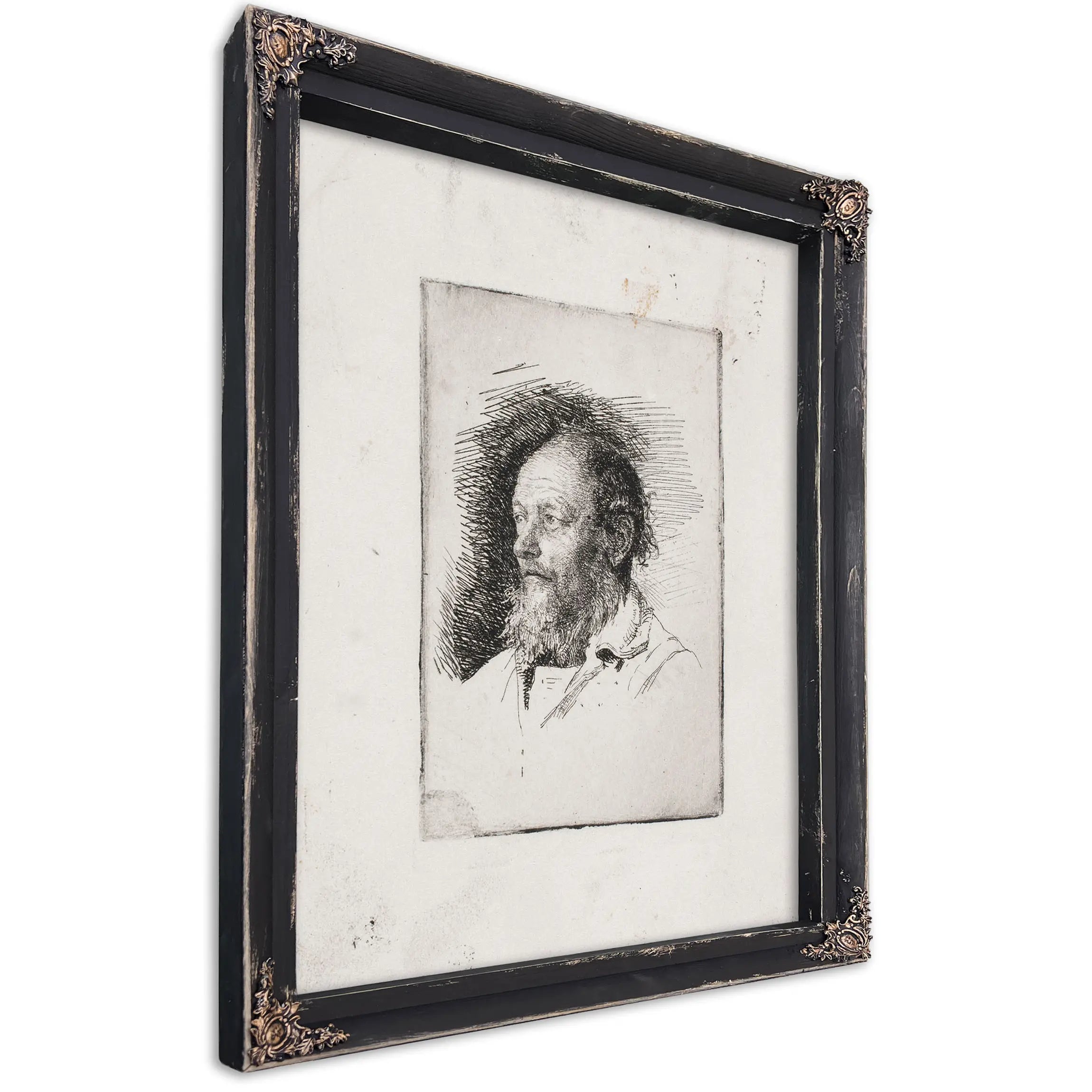 En Gammel Fisker Brystbillede by Carl Bloch