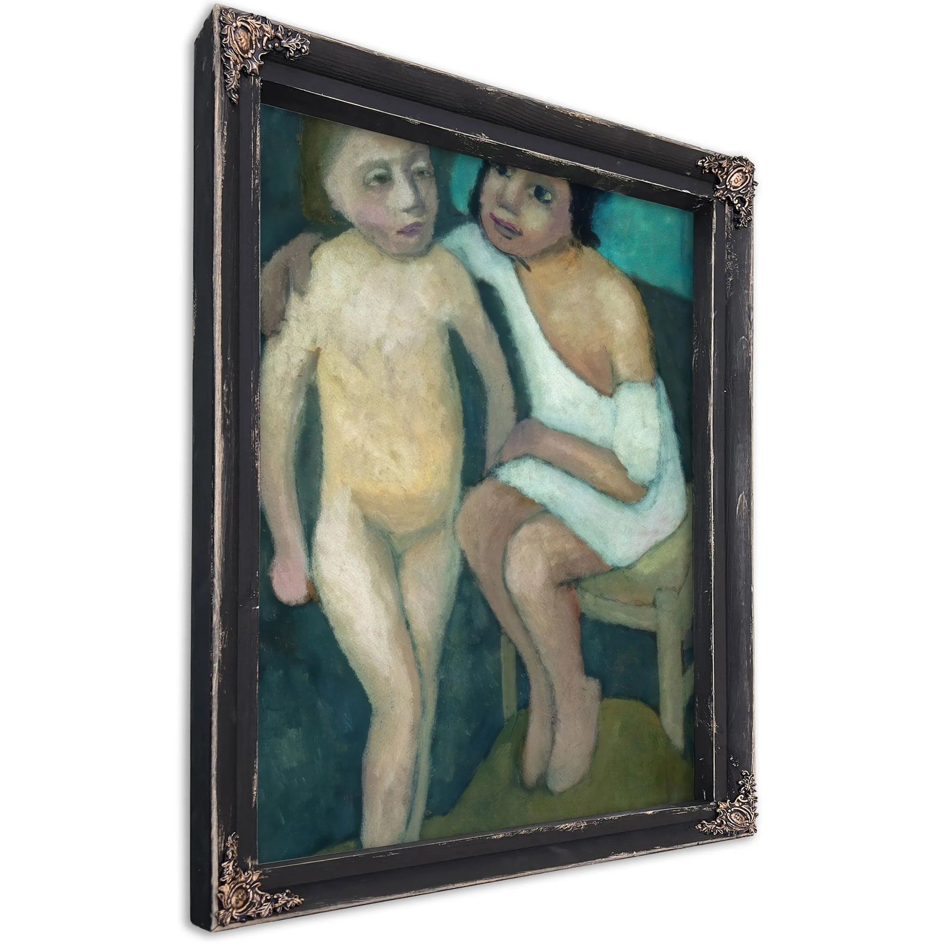 Sitting Girl And Nude 1906 By Paula Modersohn Becker Fine Art Print