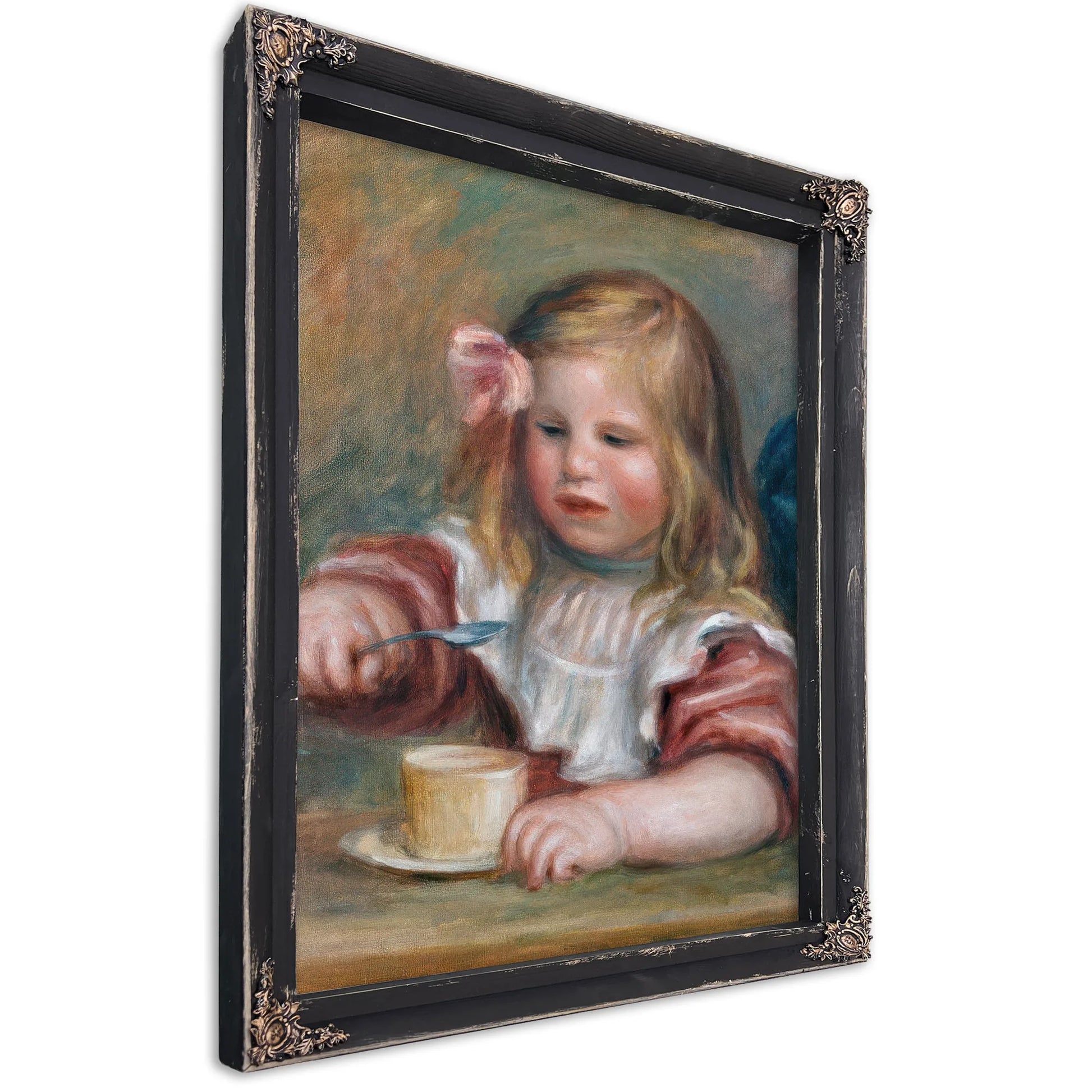 Coco Eating His Soup By Pierre August Renoir Fine Art Print