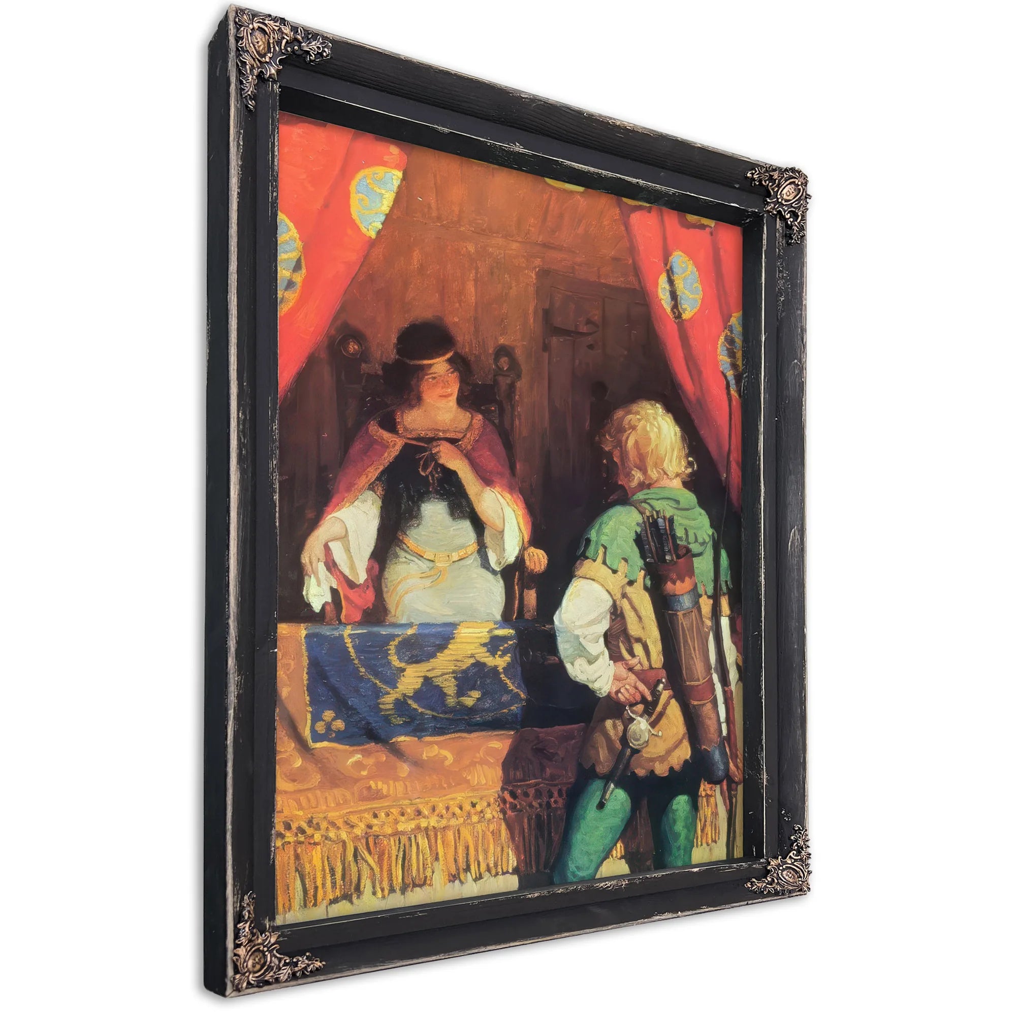Robin Meets Maid Marian By NC Wyeth Fine Art Print