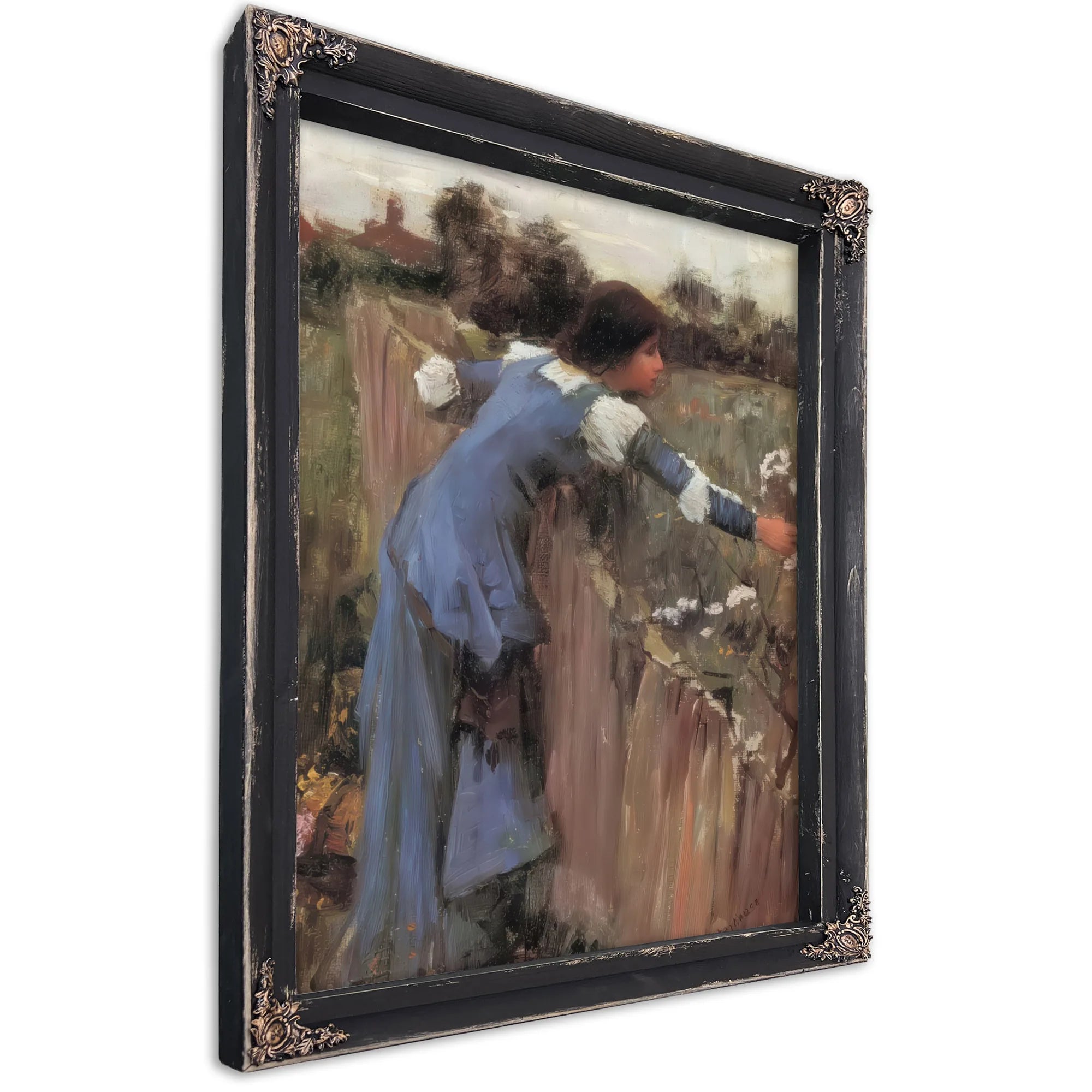 The Flower Picker By John Waterhouse Fine Art Print