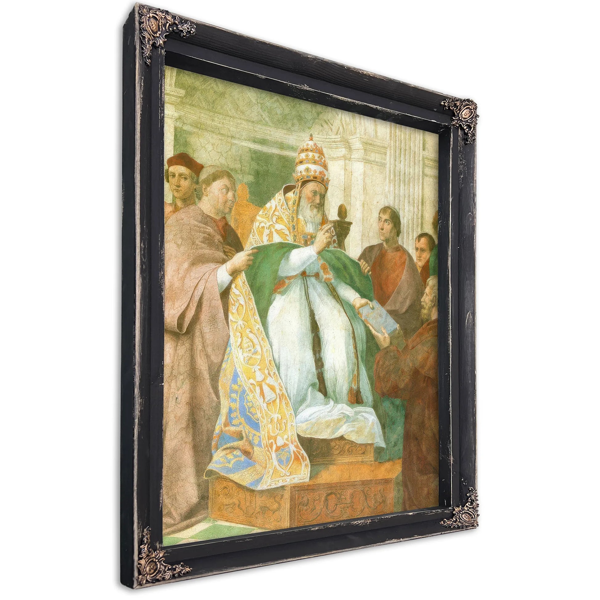 Gregory Ix Approving The Decretals By Raphael Fine Art Print
