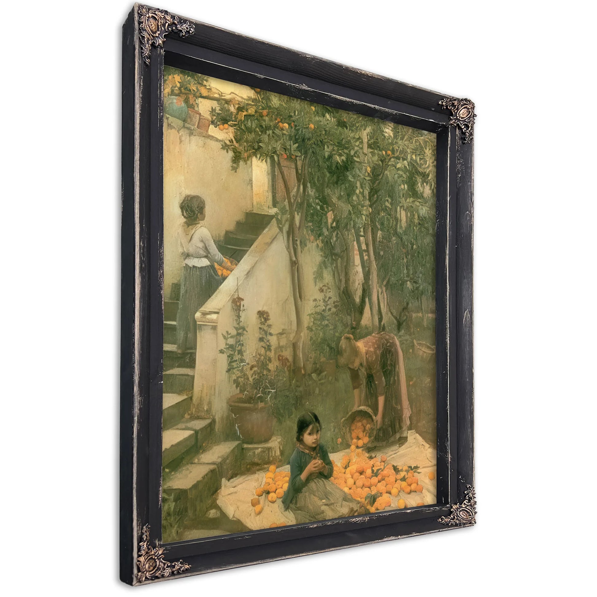 The Orange Gatherers By John Waterhouse Fine Art Print