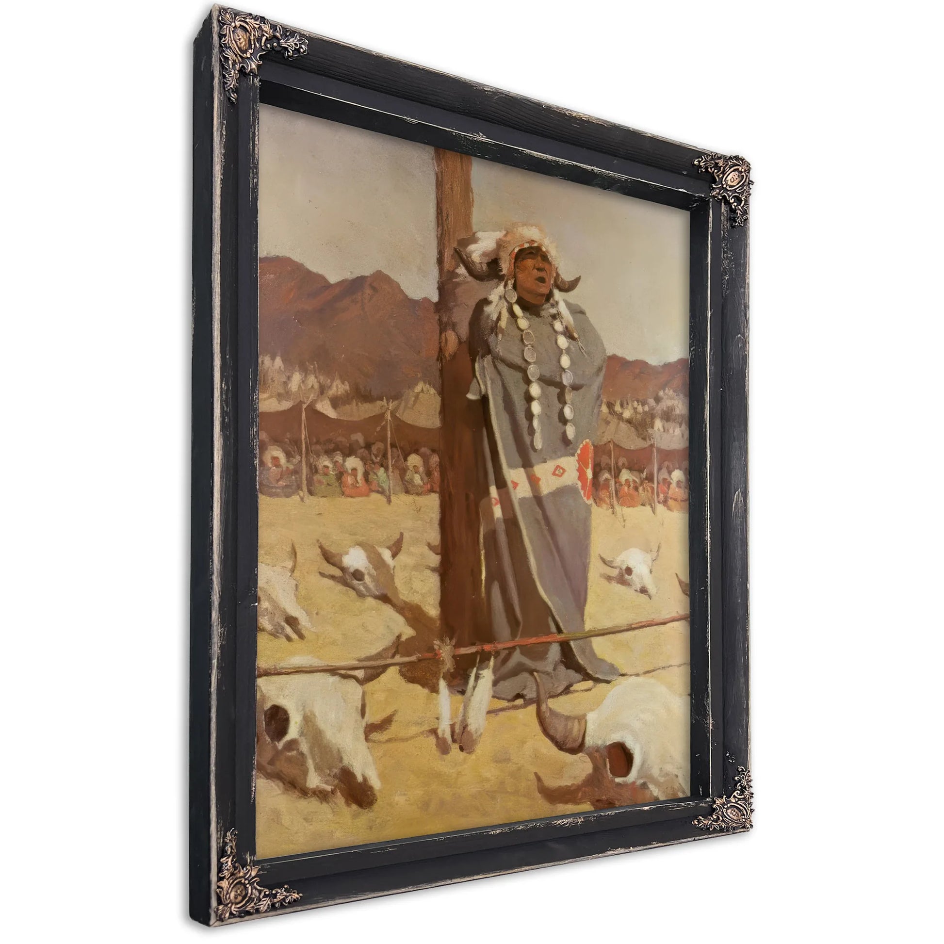 Invocation To The Buffalo Herds By NC Wyeth Fine Art Print