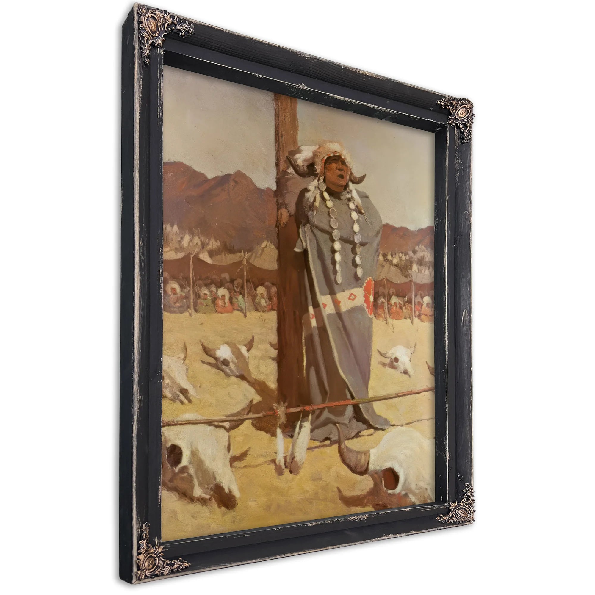 Invocation To The Buffalo Herds By NC Wyeth Fine Art Print