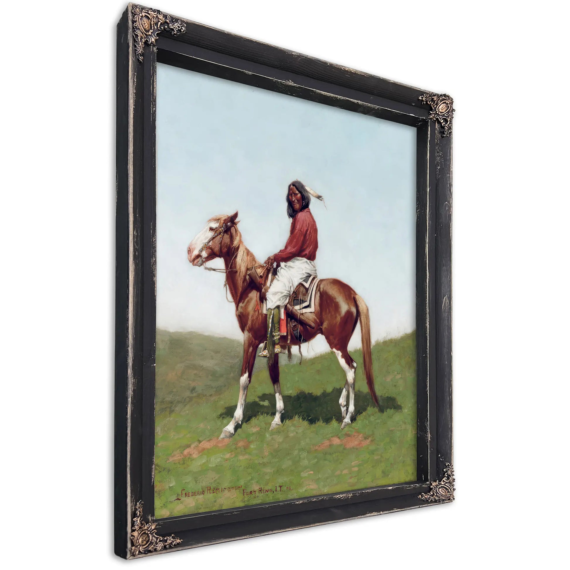 Comanche Brave Fort Reno Indian Territory by Frederic Remington