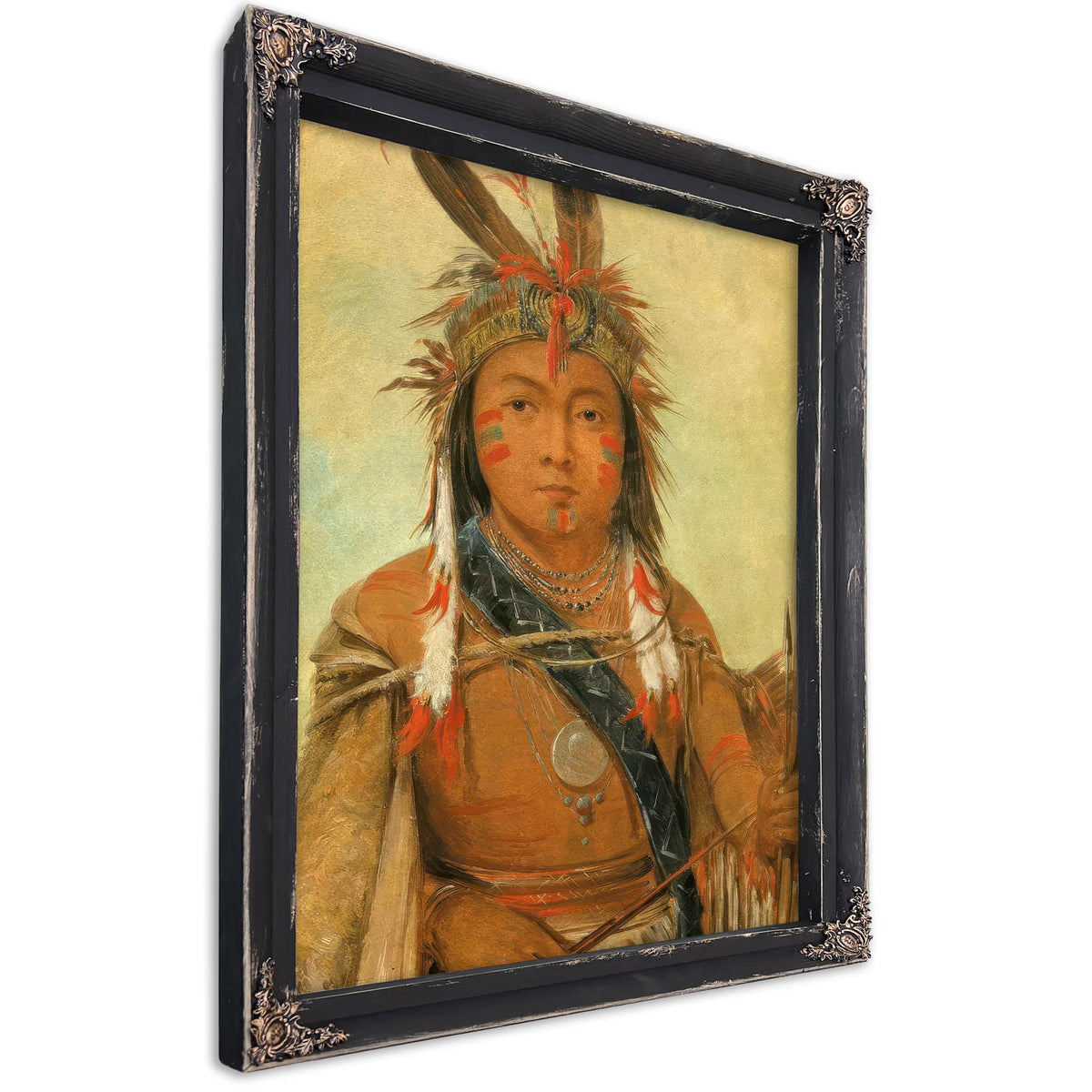 Ud Je Jock, Pelican, A Boy By George Catlin Fine Art Print