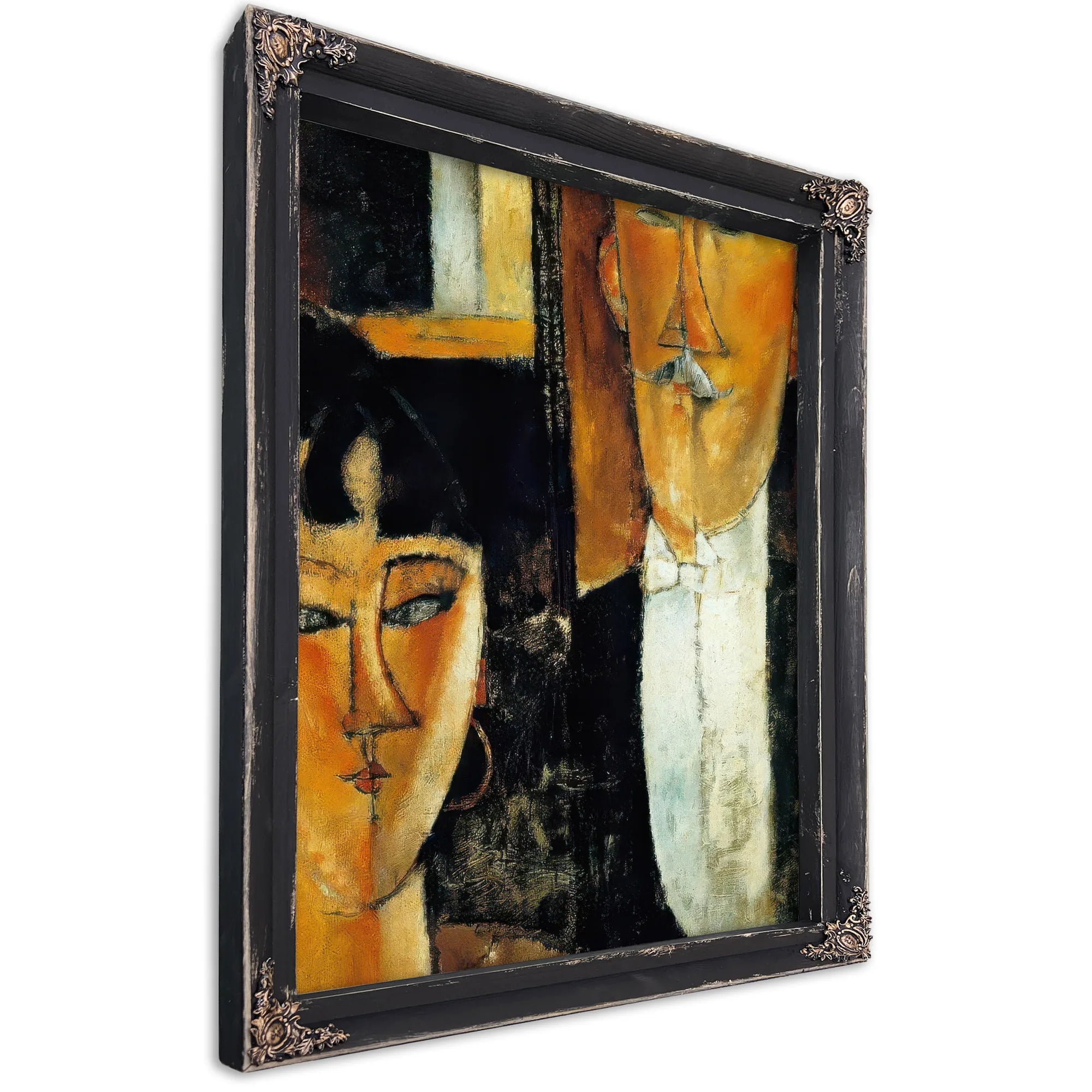 Bride And Groom 191516 By Amedeo Modigliani Fine Art Print