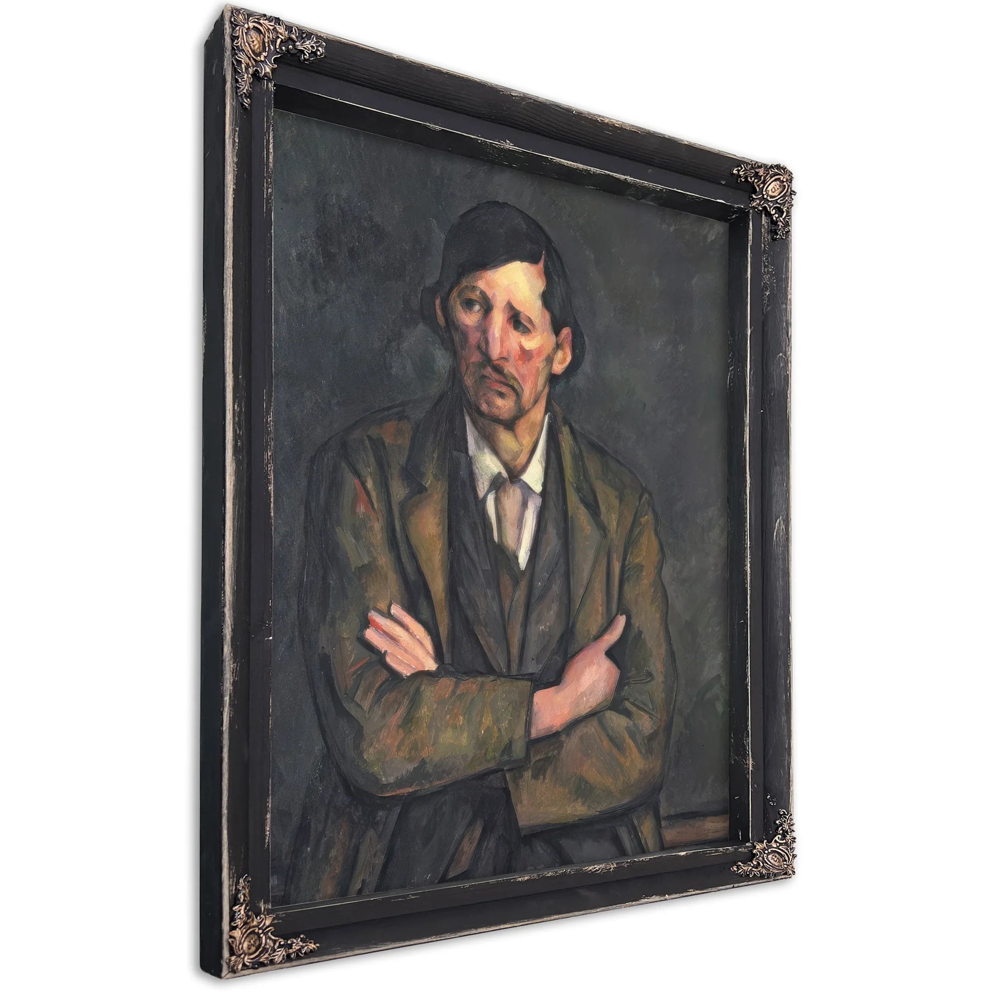 Man With Crossed Arms 1 By Paul Cezanne Fine Art Print