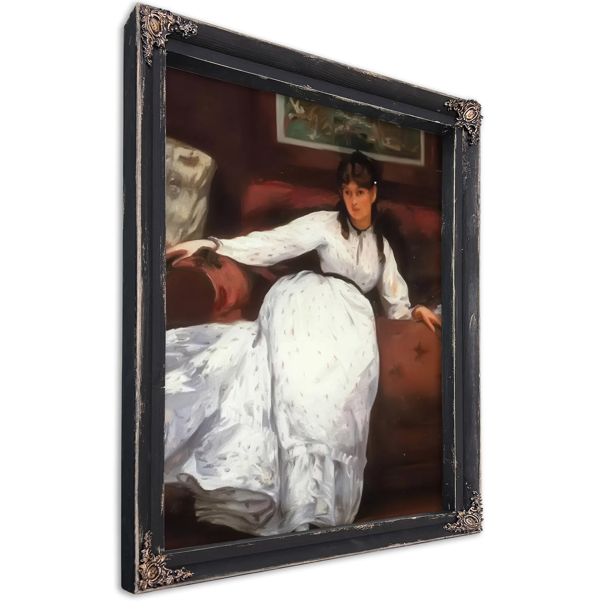 Repose Portrait Of Berthe Morisot By Edouard Manet Fine Art Print