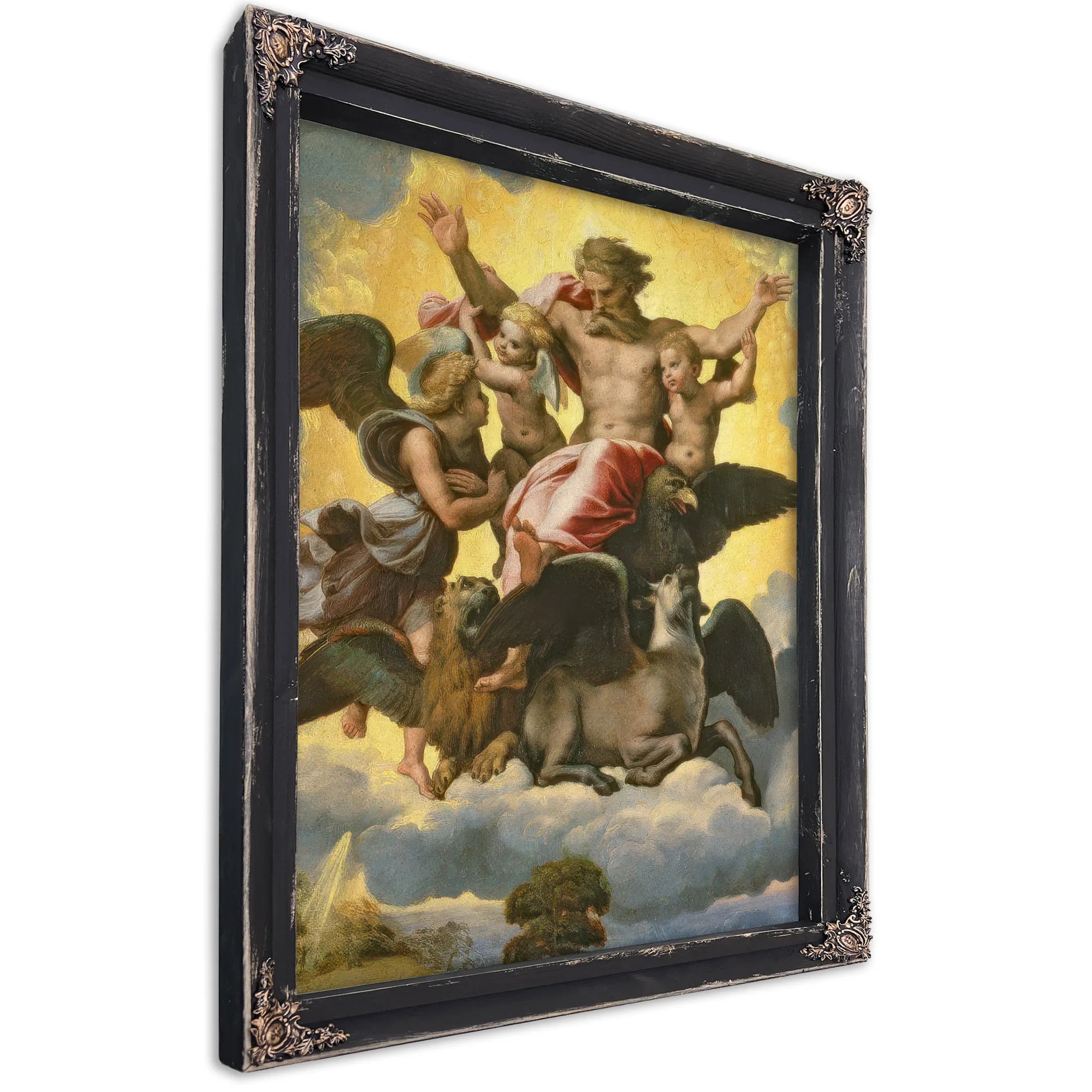 Vision Of Ezekiel By Raphael Fine Art Print