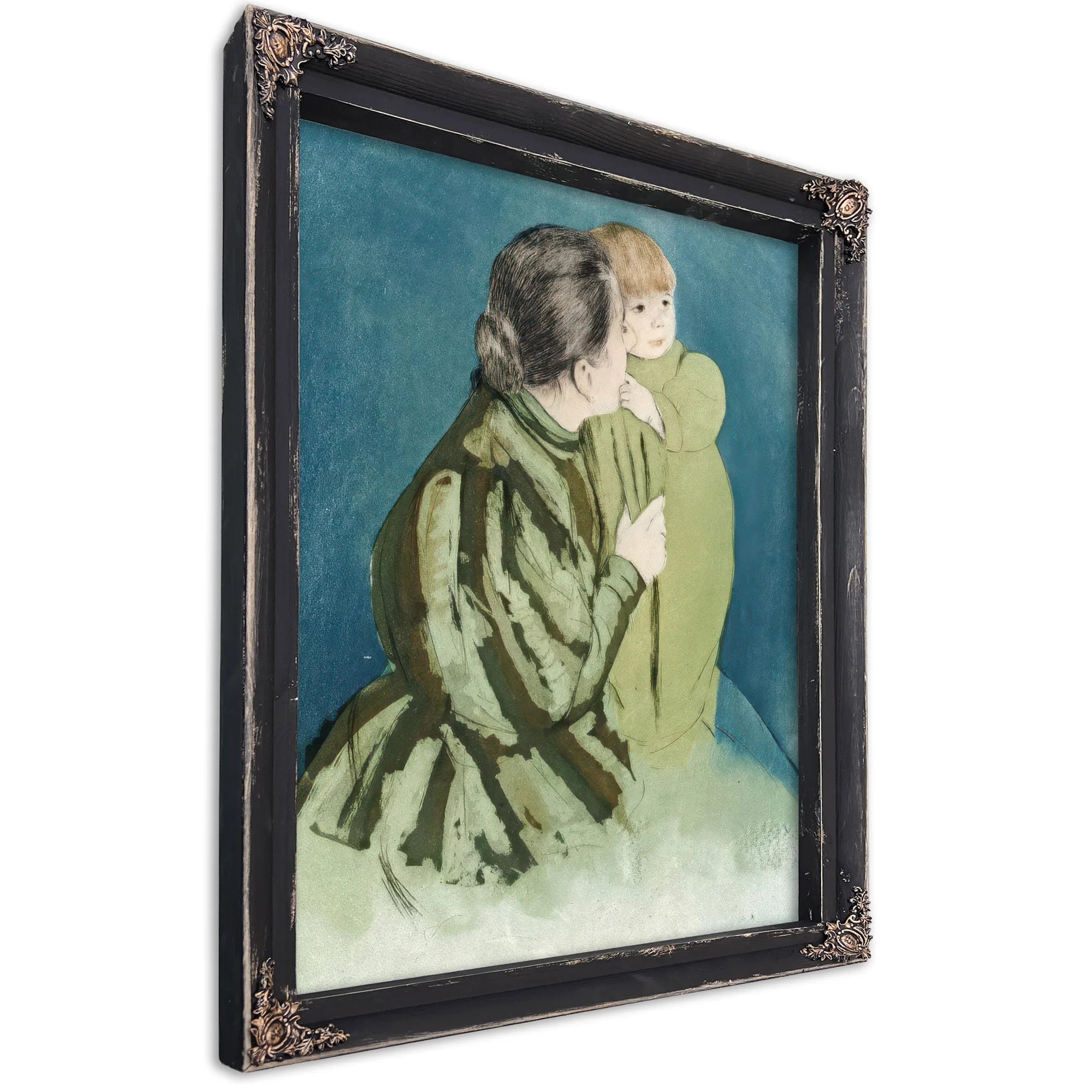 Peasant Mother And Child By Mary Cassatt Fine Art Print