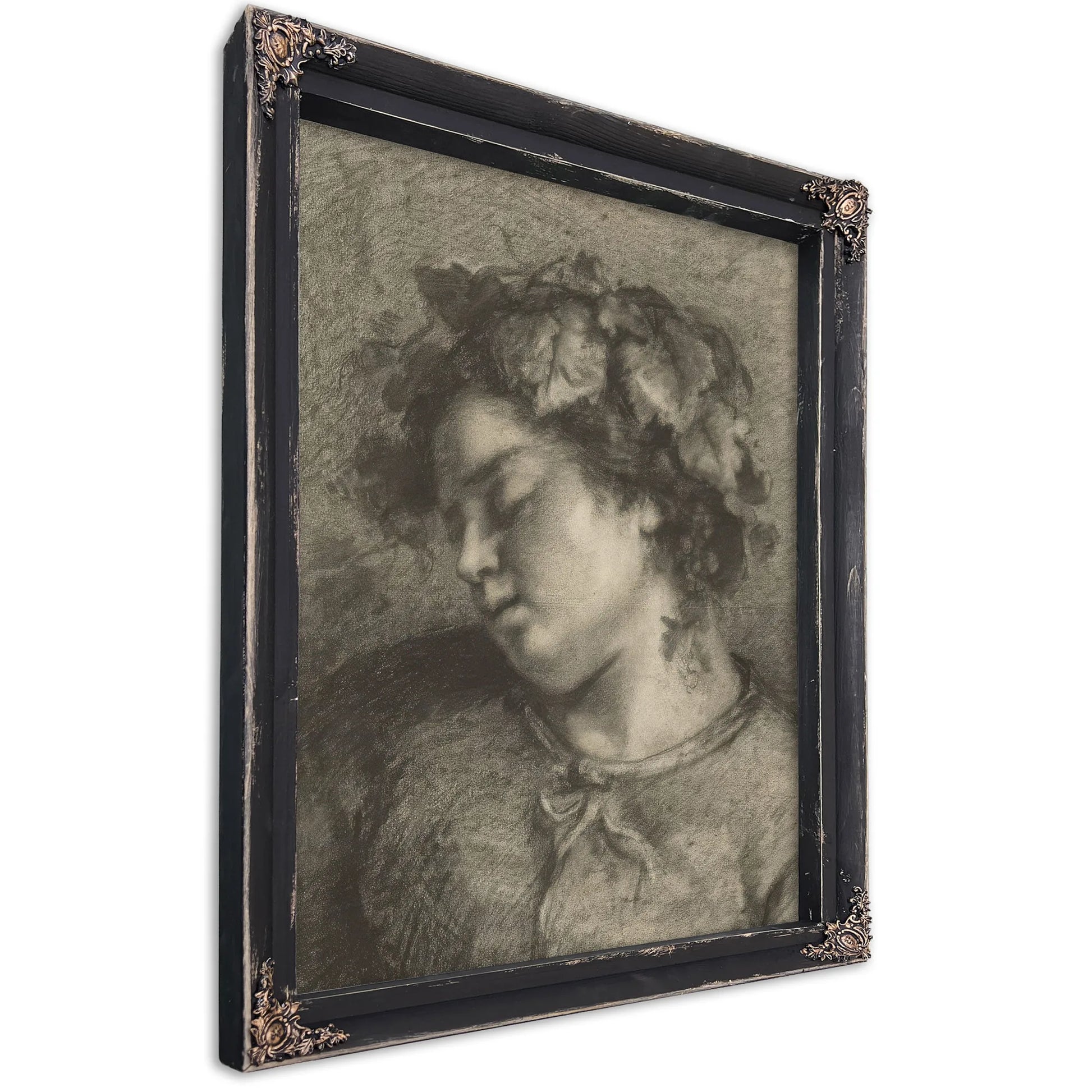 Head Of A Sleeping Bacchante By Jean Desire Gustave Courbet Fine Art Print