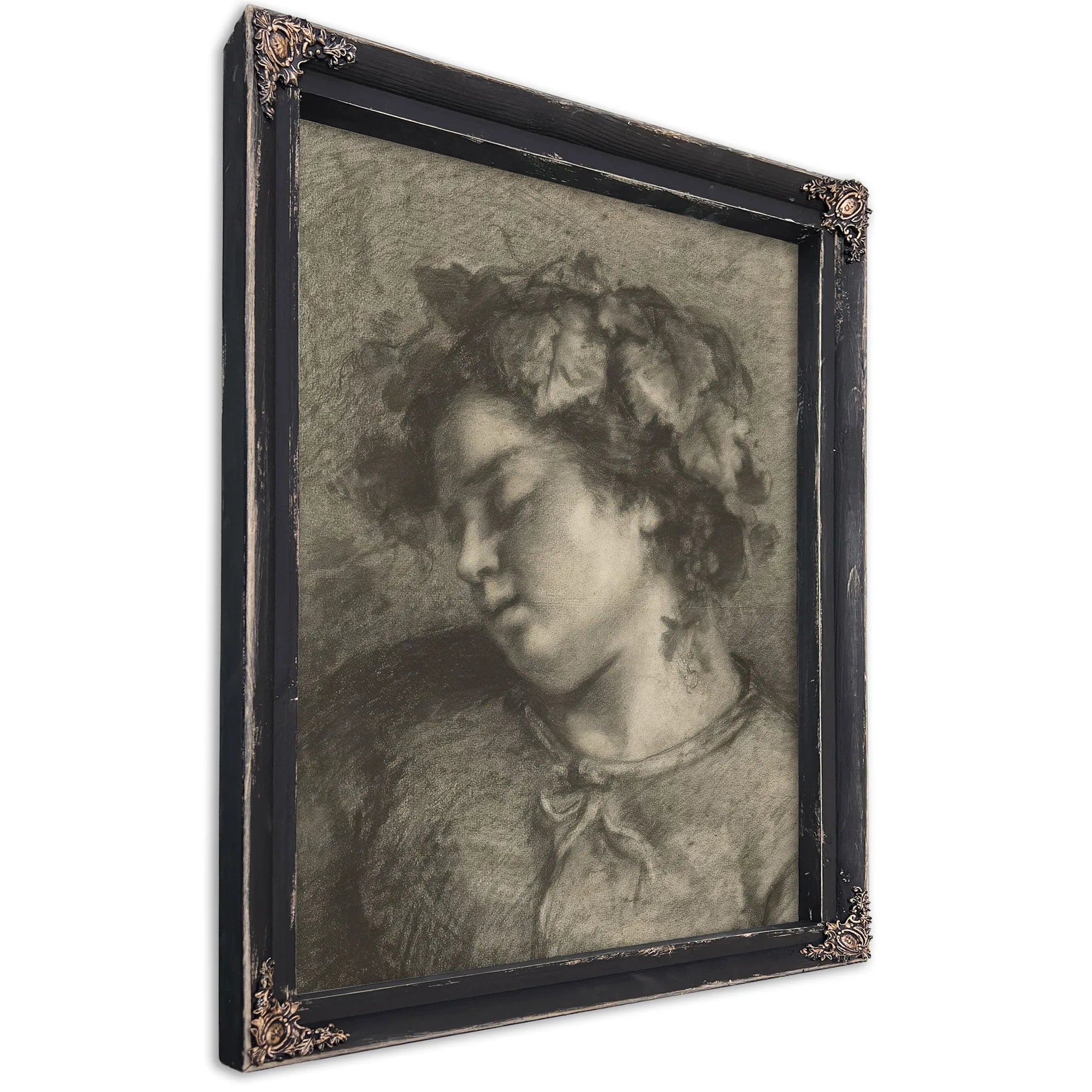 Head Of A Sleeping Bacchante By Jean Desire Gustave Courbet Fine Art Print