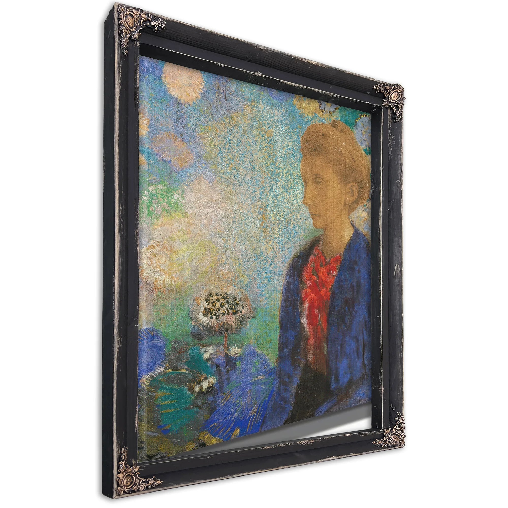 Baronne De Domecy 1900 Pastel Graphite 61X42 4Cm J Paul Getty Museum By Odilon Redon Fine Art Print