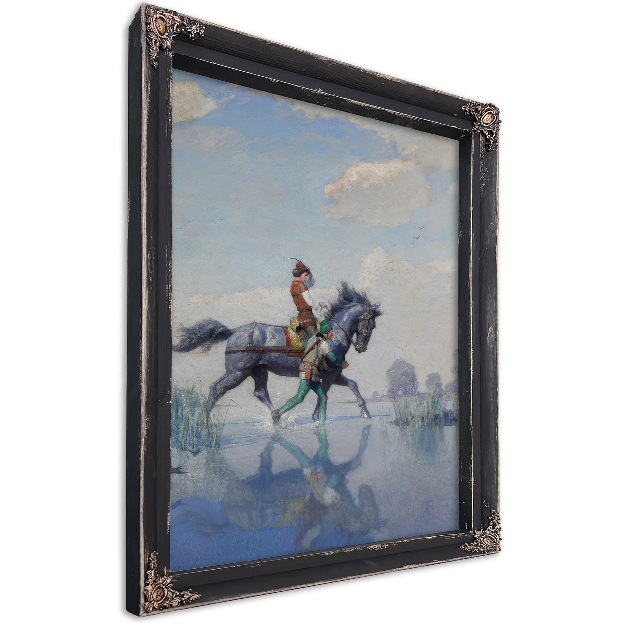 O The Change Was Made, And They Went Forward As Briskly By NC Wyeth Fine Art Print