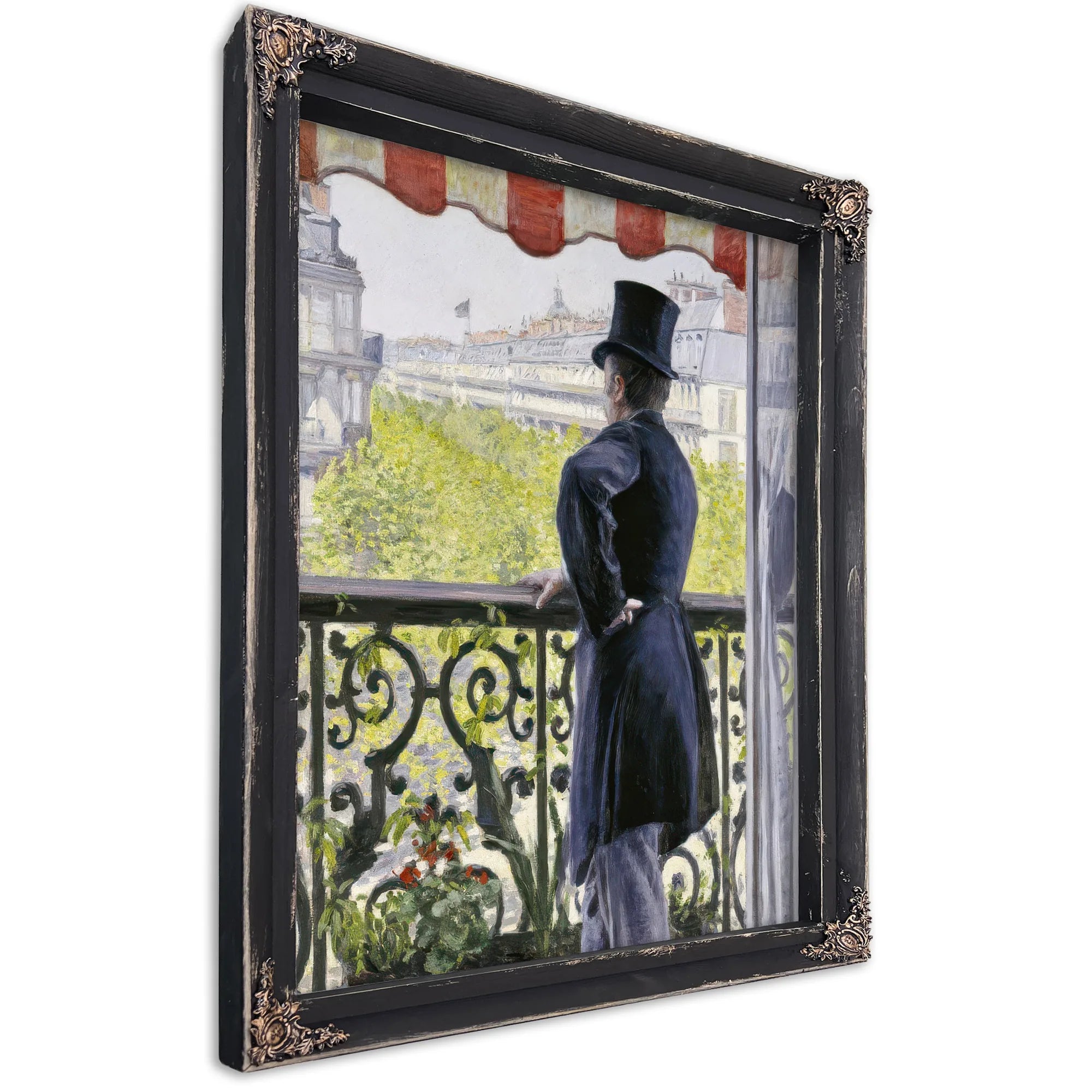 Man On A Balcony, Boulevard Haussmann By Gustave Caillebotte Fine Art Print