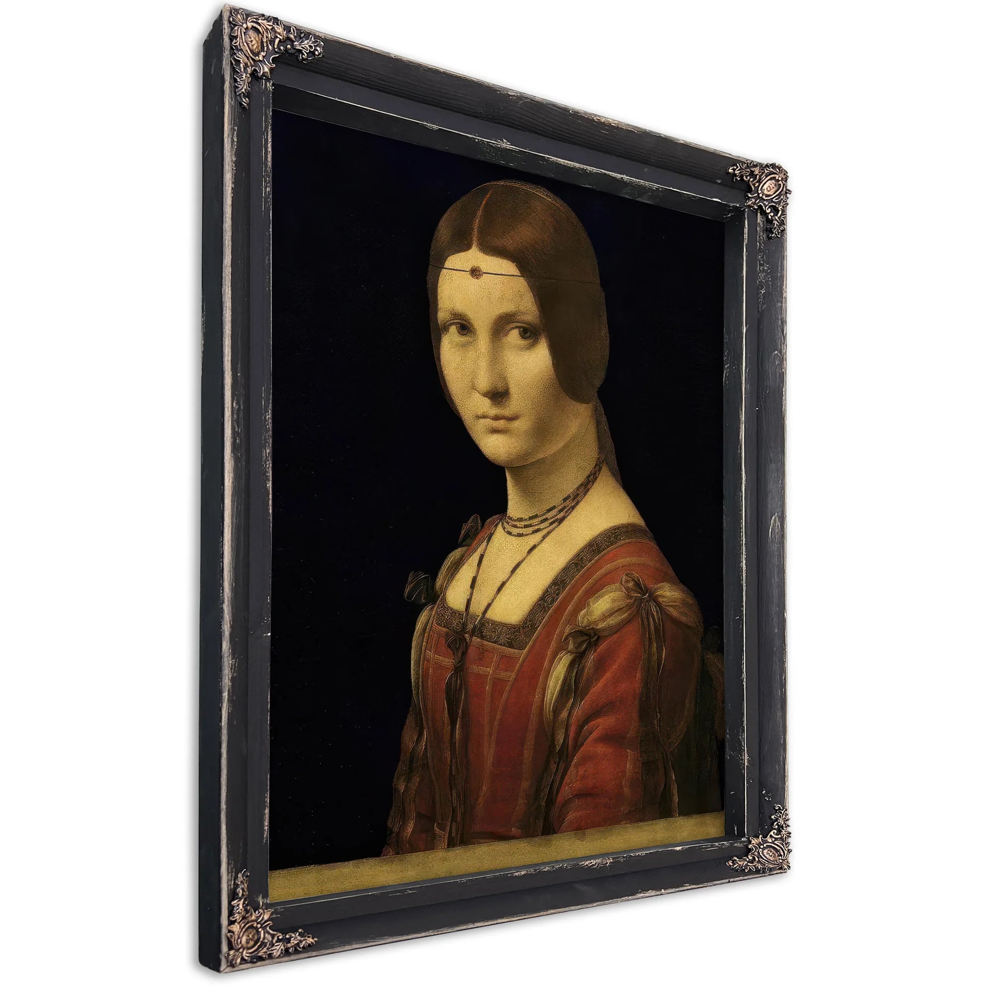 Portrait Of A Lady From The Court Of Milan By Leonardo Da Vinci Fine Art Print