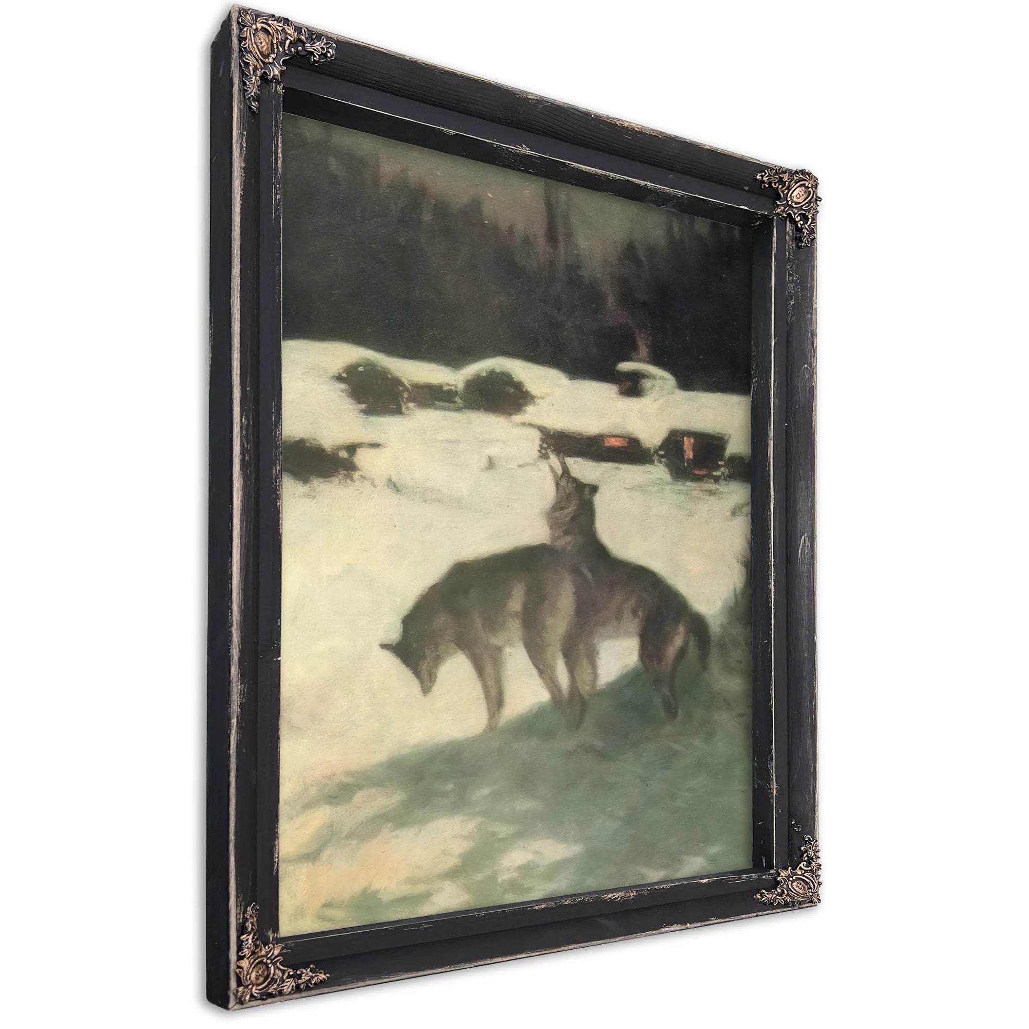 Lumber Camp At Night Aka The Tragedy Of The Trees By Frederic Remington Fine Art Print