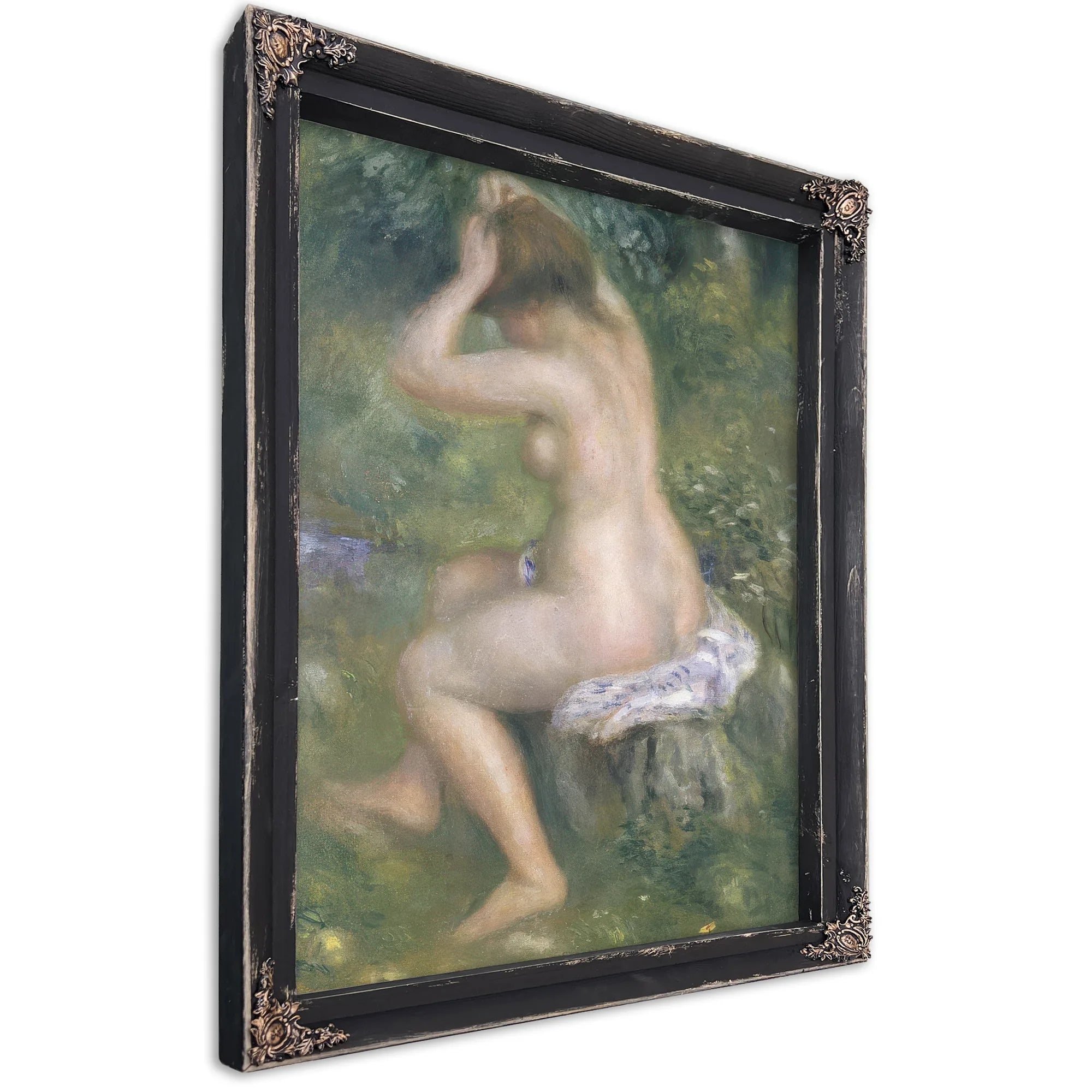A Bather By Pierre Auguste Renoir Fine Art Print