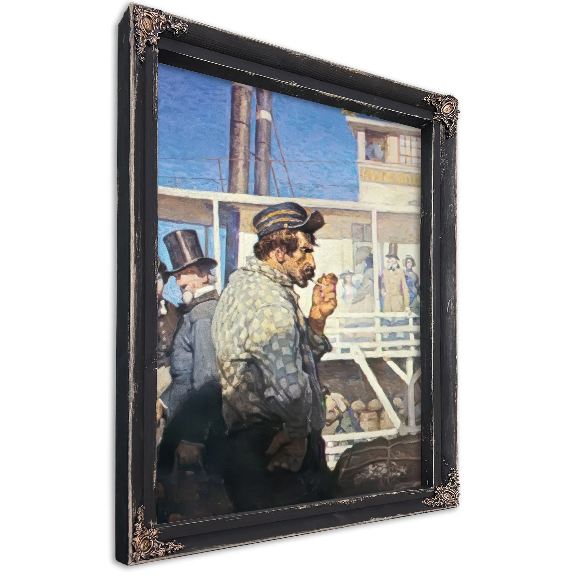 Jim Bludsoe Of The Prairie Belle By NC Wyeth Fine Art Print