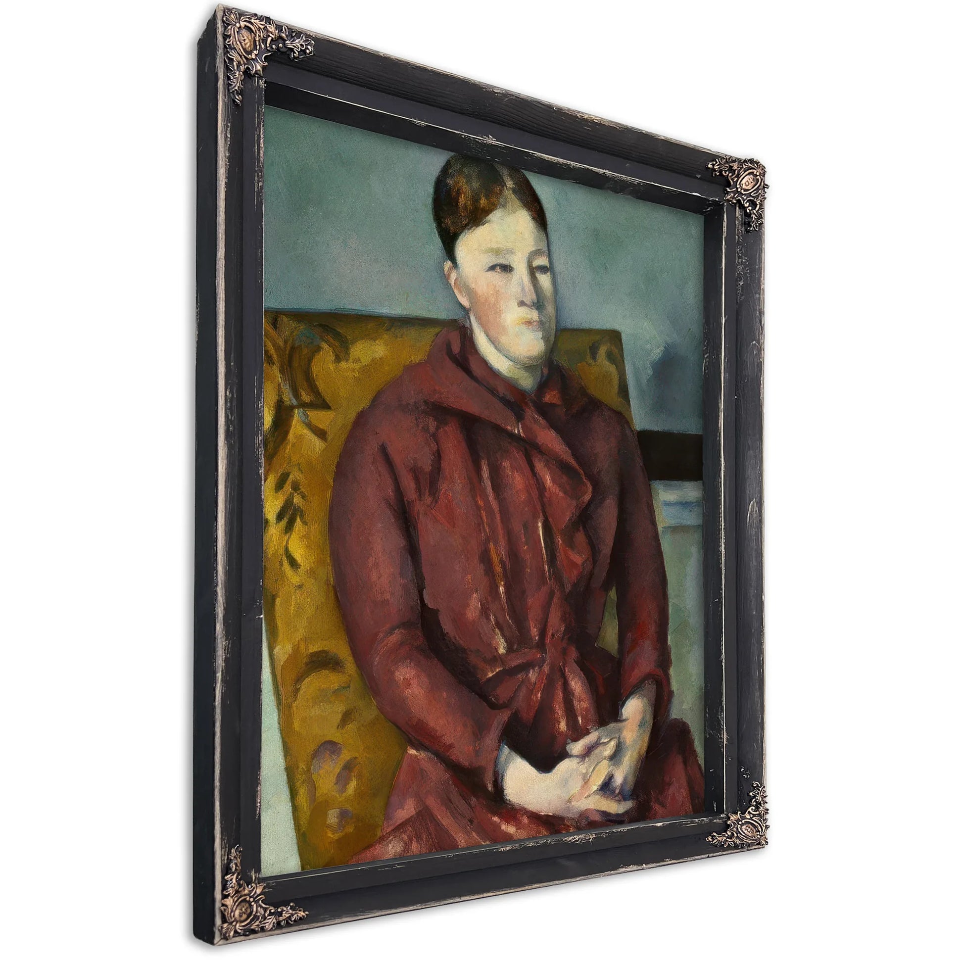 Madame Cezanne In A Yellow Armchair By Paul Cezanne Fine Art Print
