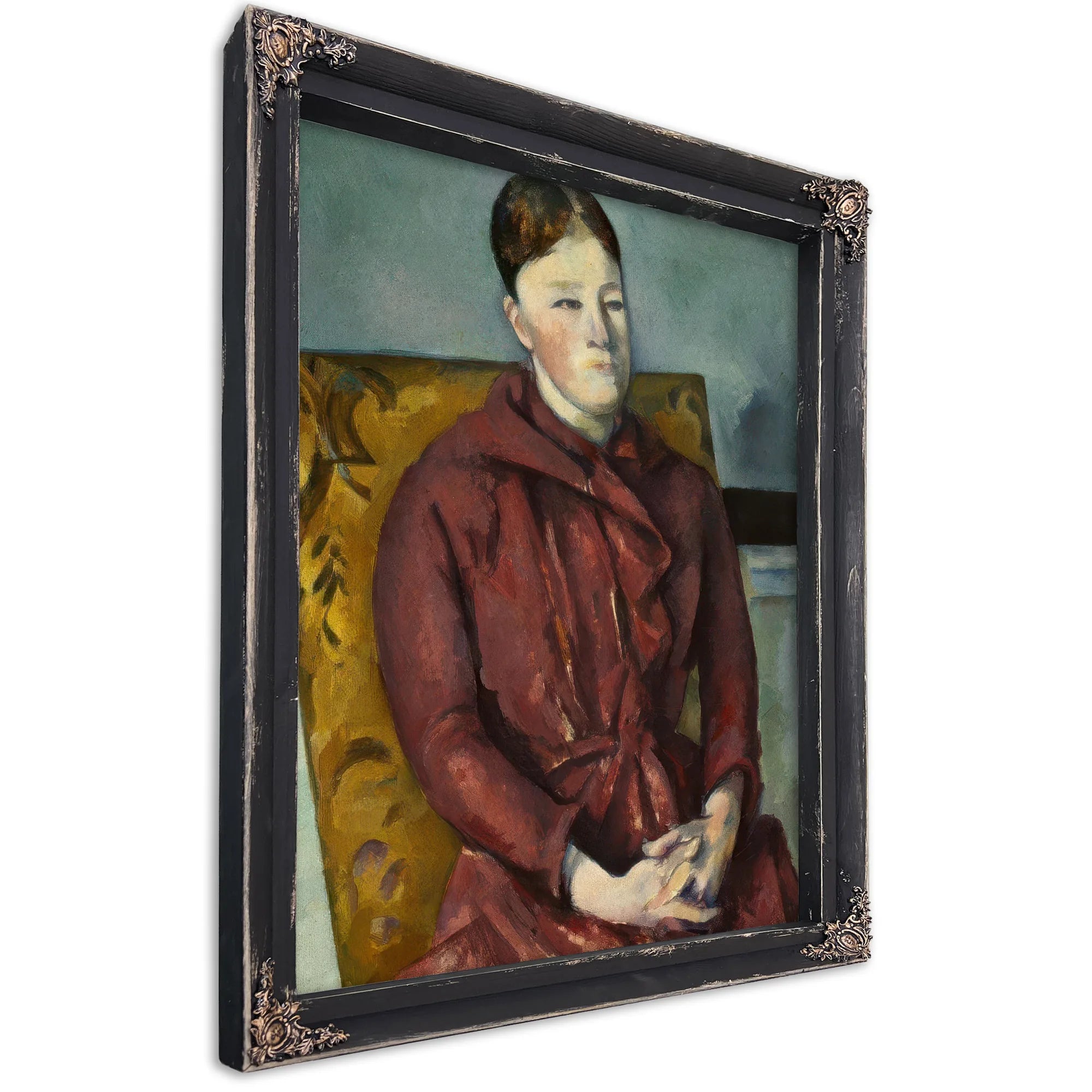 Madame Cezanne In A Yellow Armchair By Paul Cezanne Fine Art Print