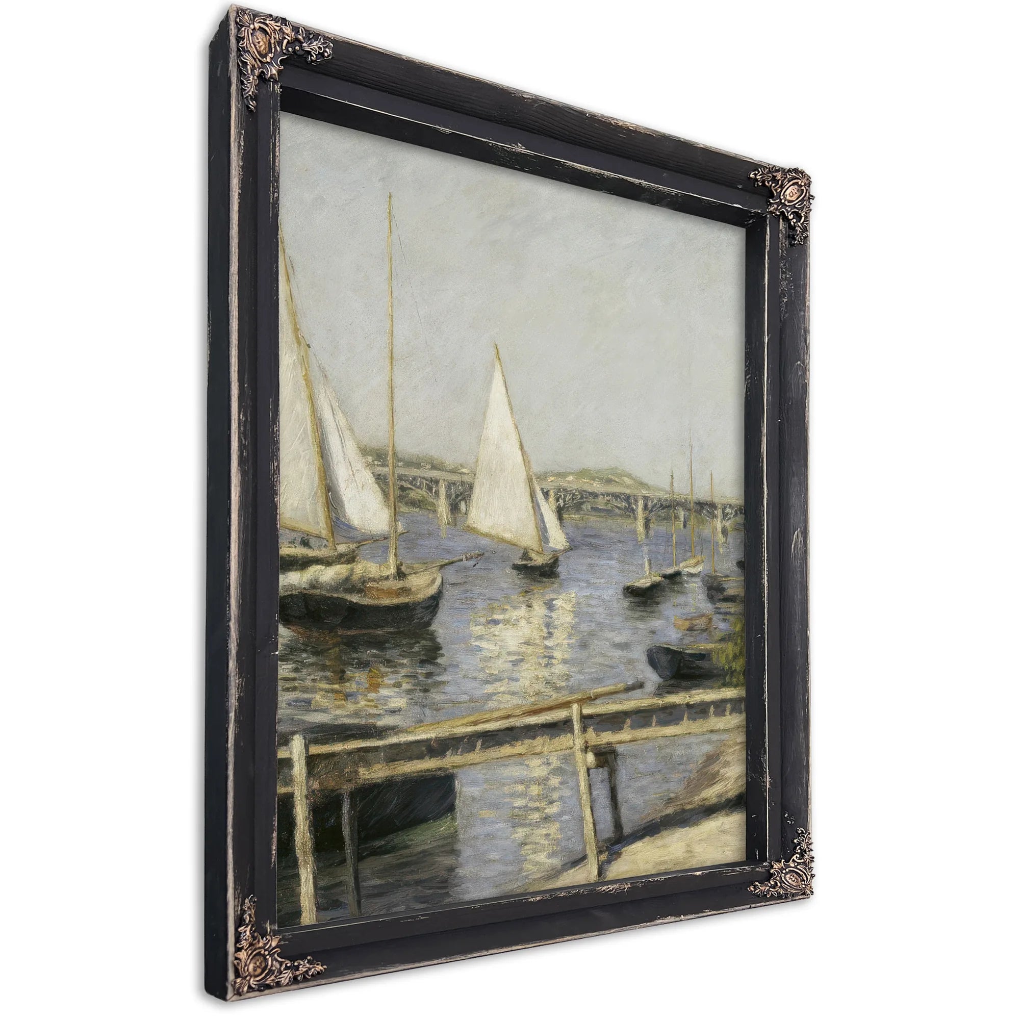 Sailing Boats At Argenteuil By Gustave Caillebotte Fine Art Print