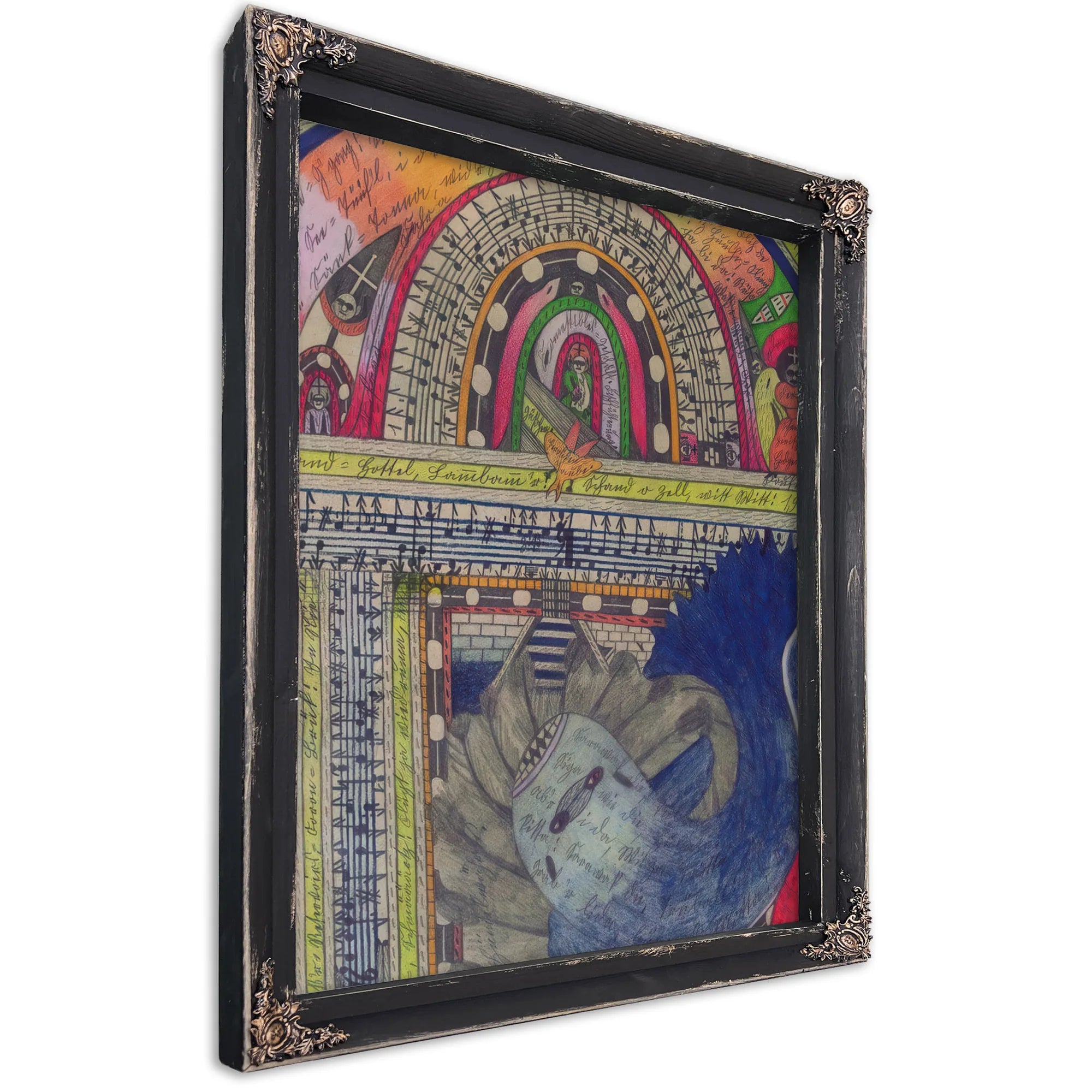Gourmet Food Store Feeding The Fishes 1911 By Adolf Wolfli Fine Art Print