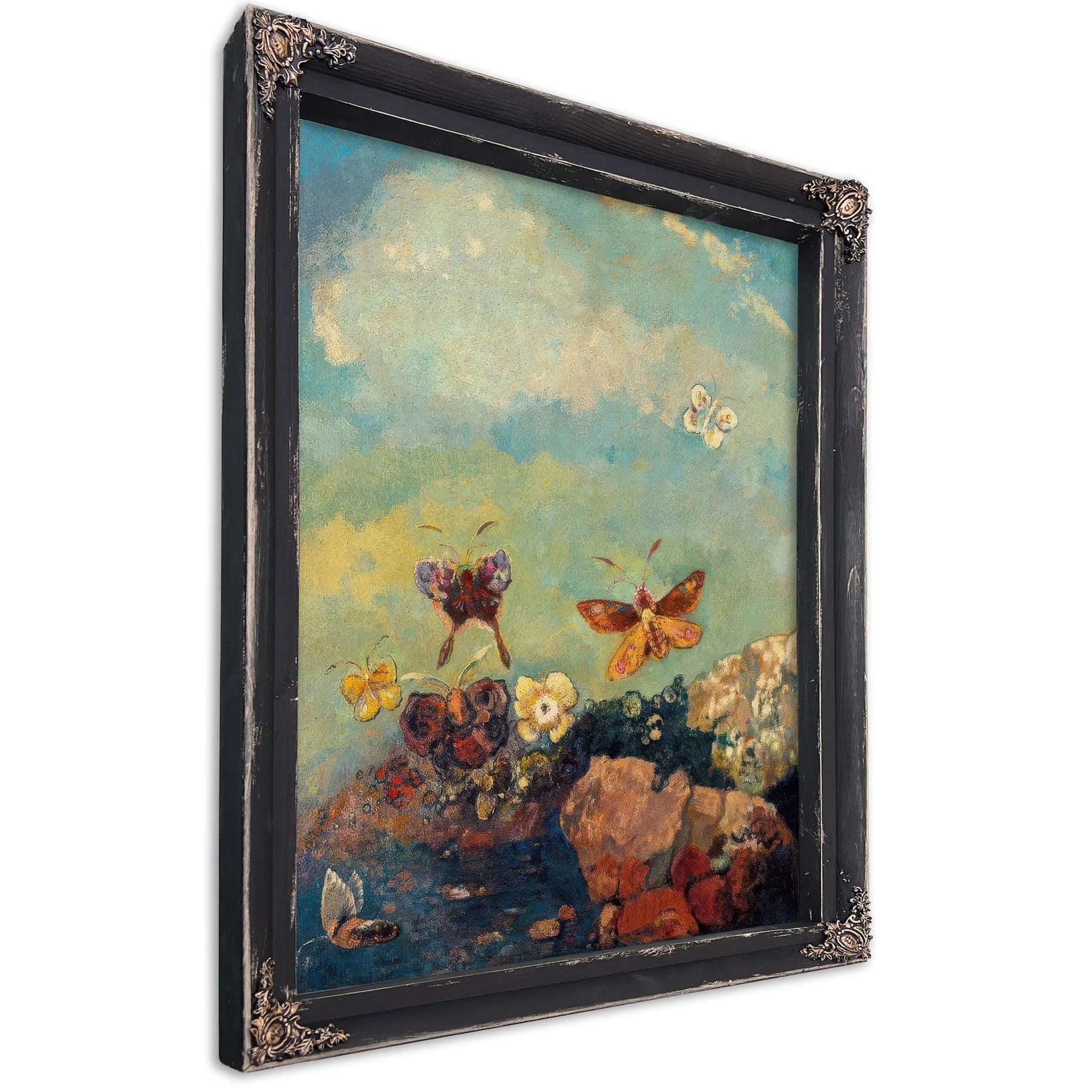 Butterflies 1910 73 9X54 9Cm Museum Of Modern Art By Odilon Redon Fine Art Print