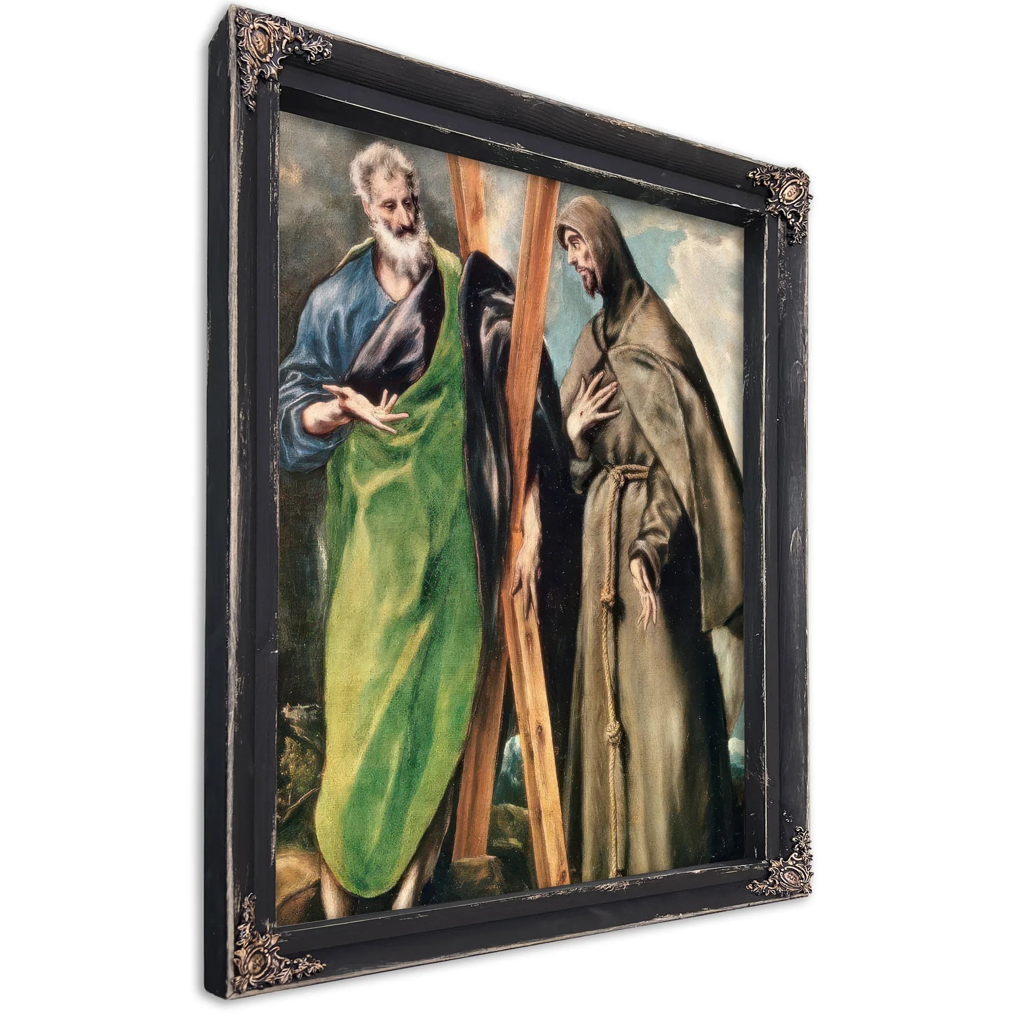 Ss. Andrew And Francis Of Assisi By El Greco Fine Art Print