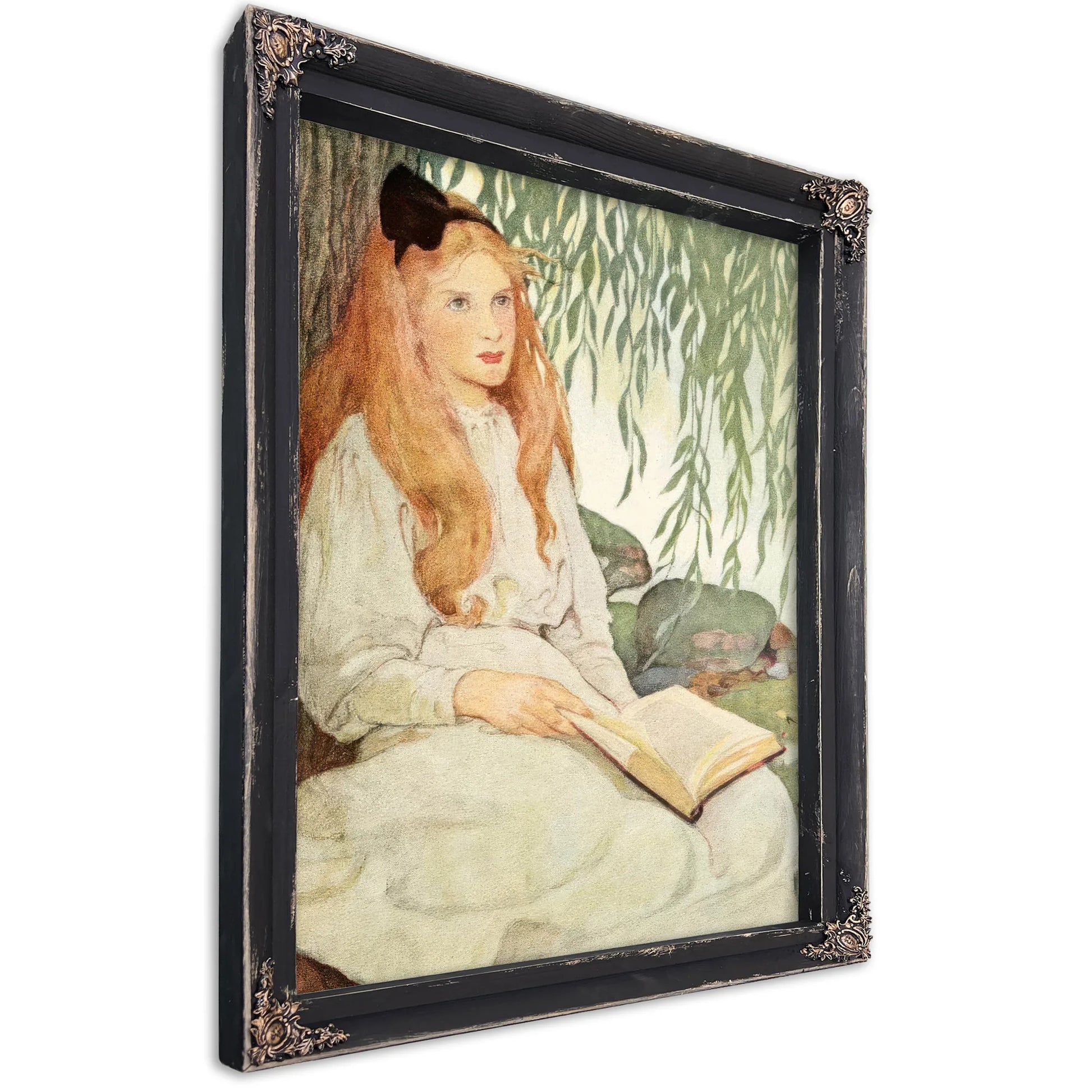 With Thoughtful Eyes By Jessie Willcox Smith Fine Art Print