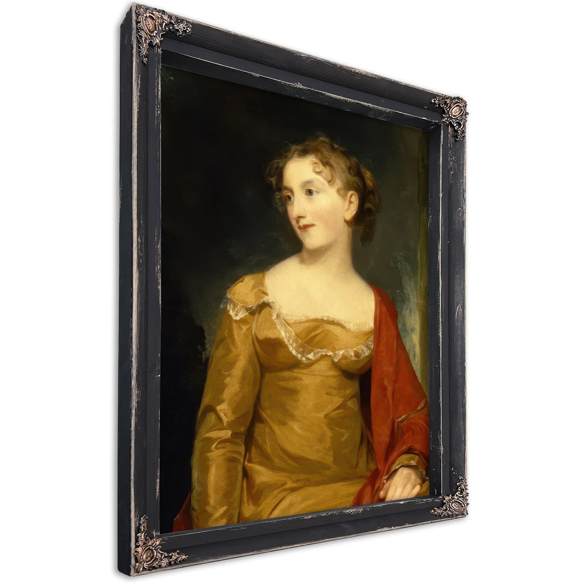 Portrait Of Maria Livingston (Mrs. John C. Tillotson) By Thomas Sully Fine Art Print