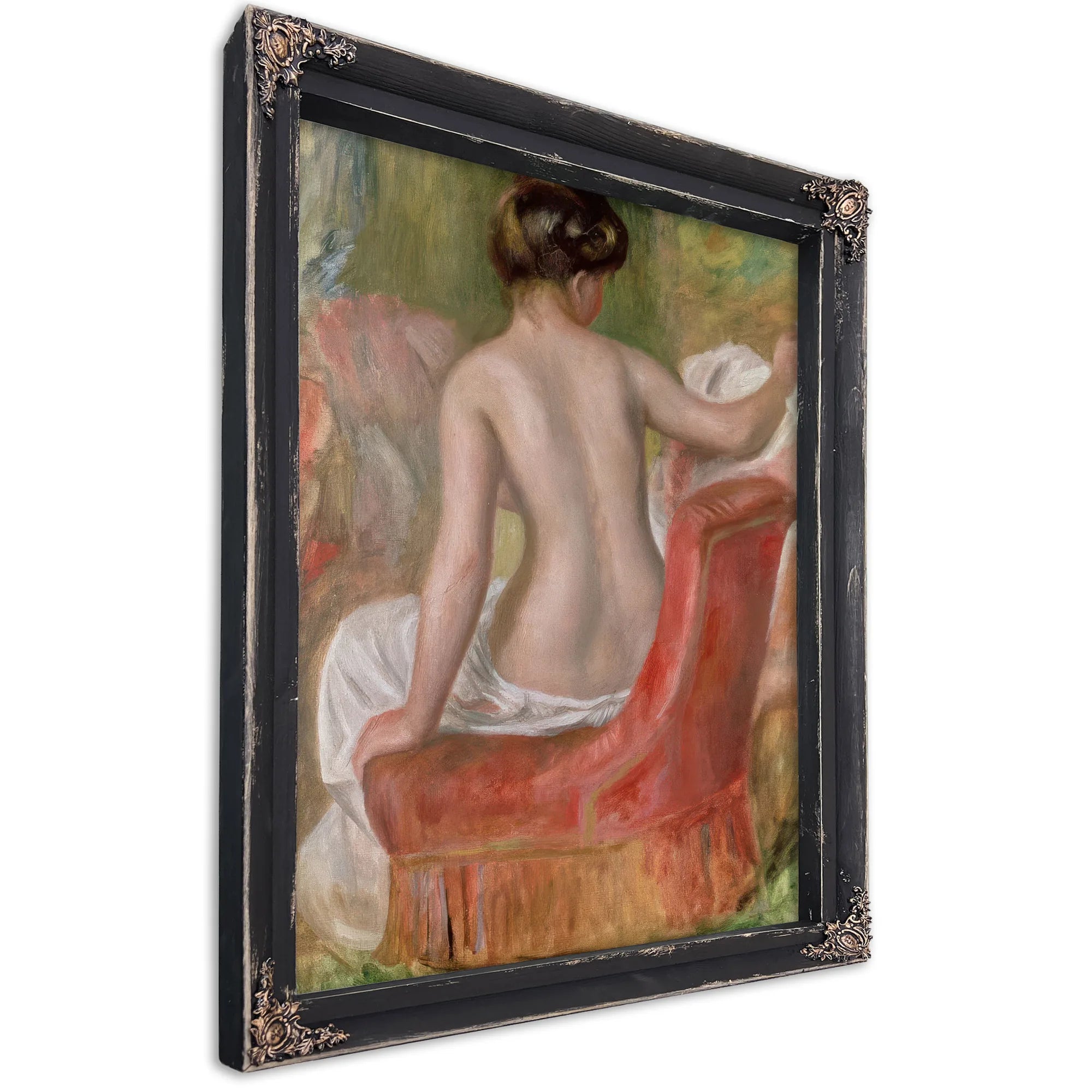 Nude In An Armchair By Pierre Auguste Renoir Fine Art Print