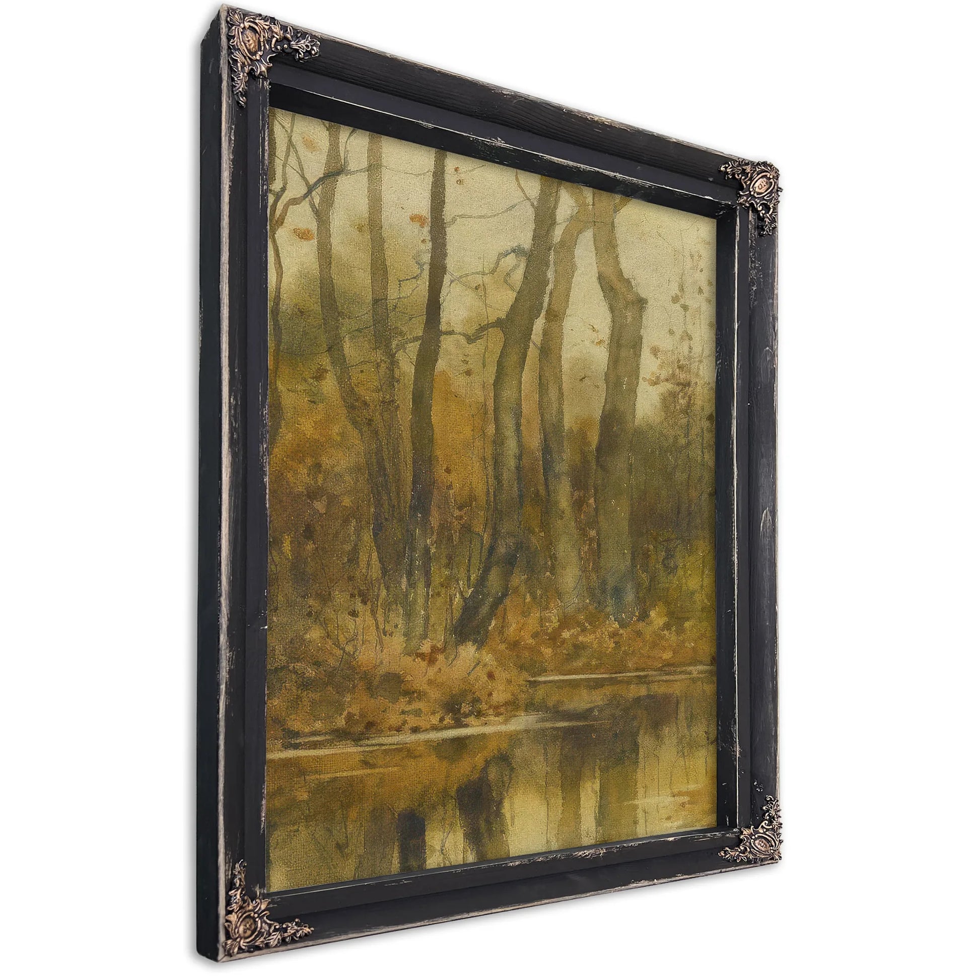 Stream In The Woods By Childe Hassam Fine Art Print
