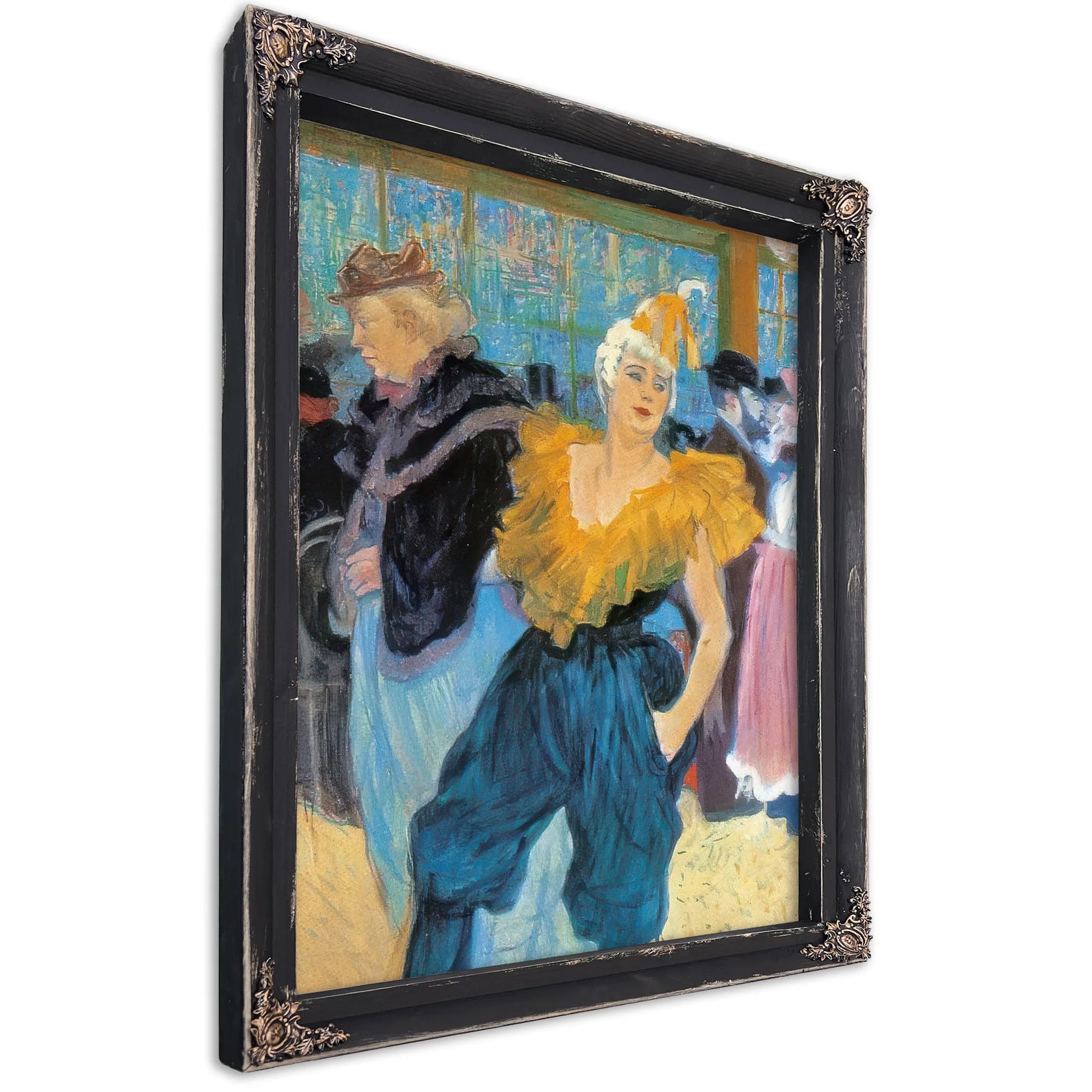 The Clownesse Cha U Kao At The Moulin By Amedeo Modigliani Fine Art Print