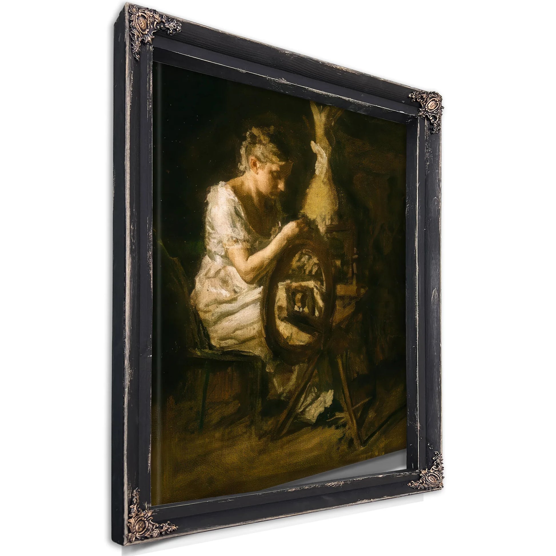 The Spinner By Thomas Eakins Fine Art Print