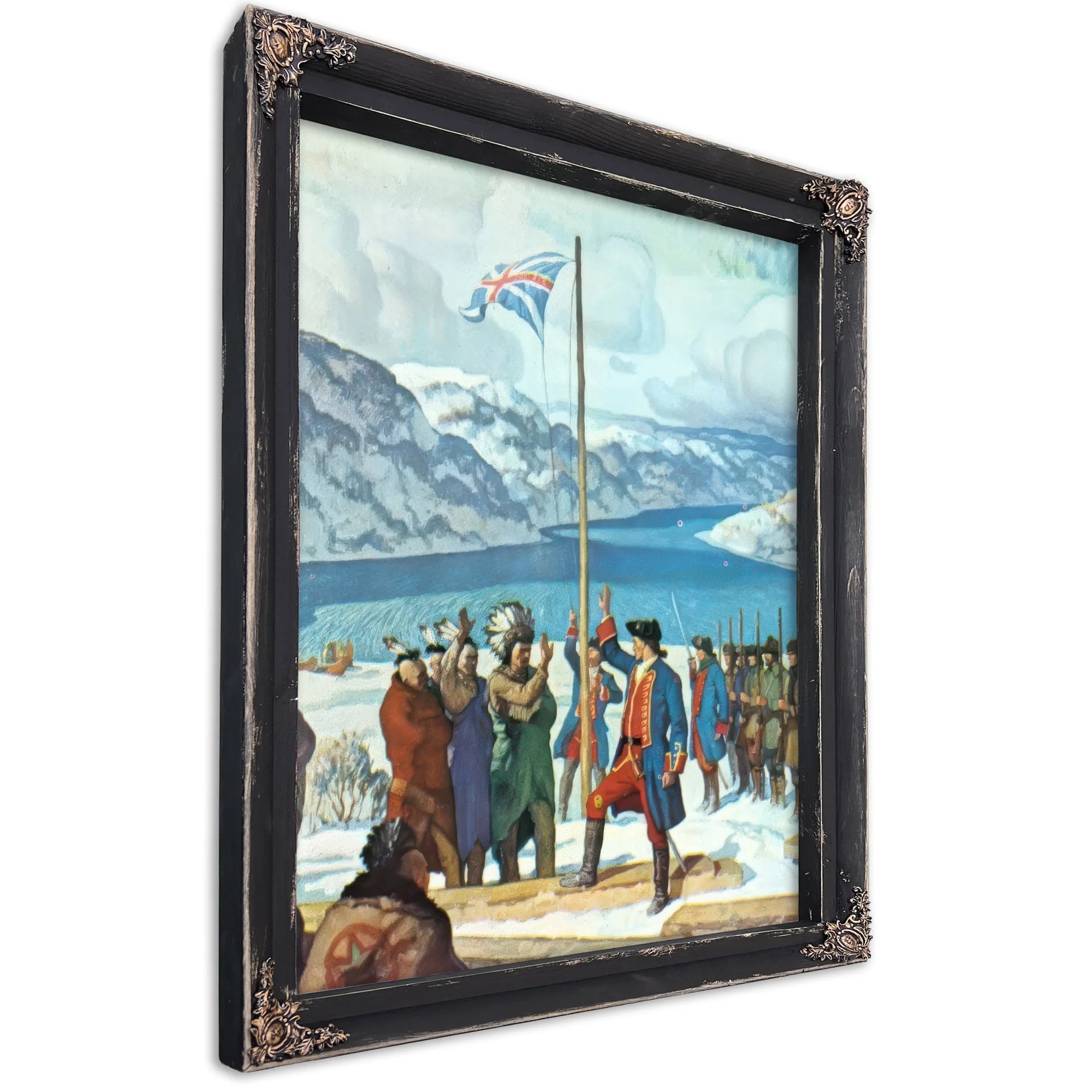 Pittsburgh In The Beginning Fort Prince George By NC Wyeth Fine Art Print