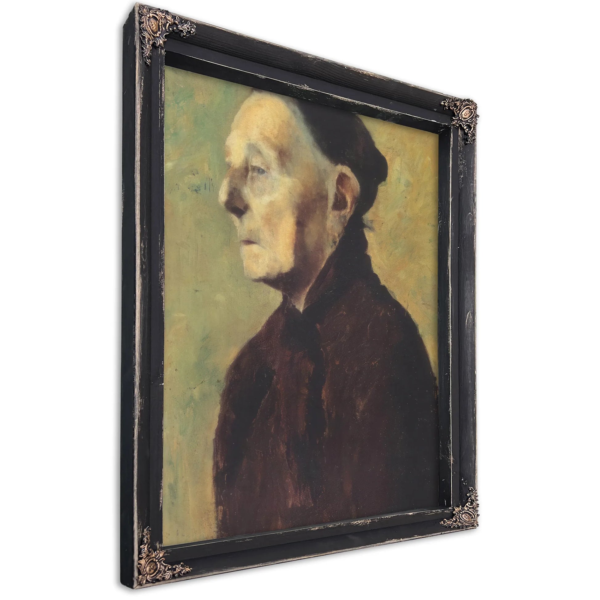 Old Woman In Profile By Paula Modersohn Becker Fine Art Print