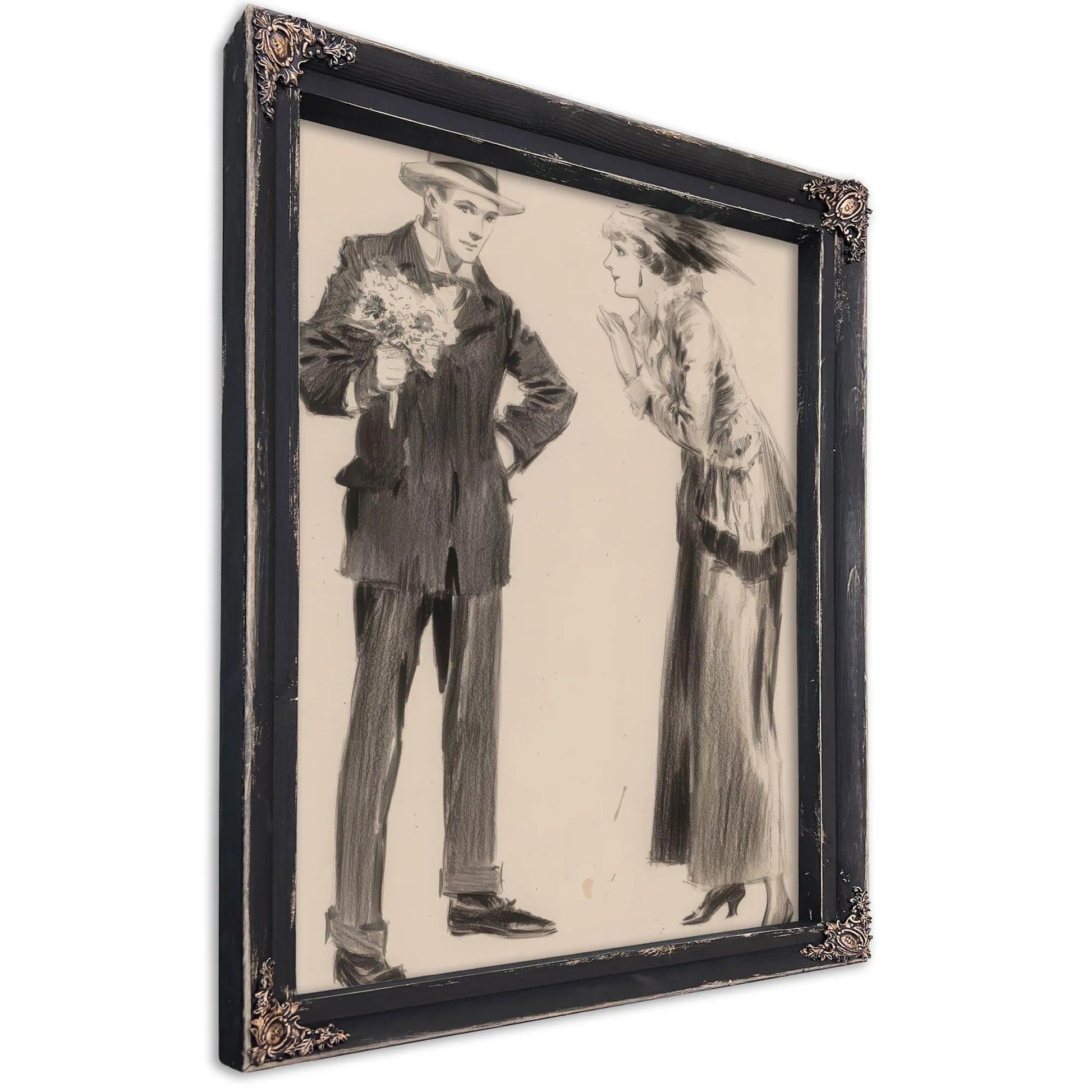 The Measure Of A Man Everybodys Magazine Interior Illustration 1917 By Everett Shinn Fine Art Print