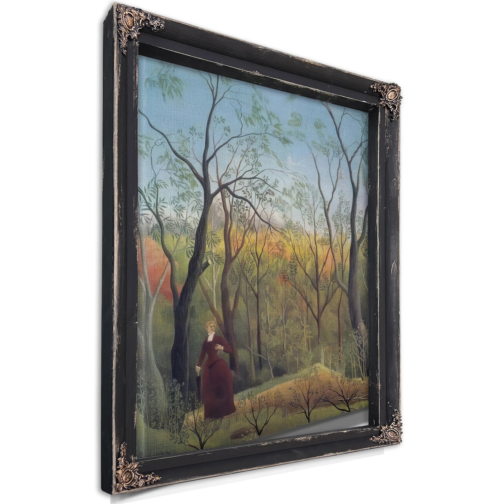 The Walk In The Forest About 1886 La Promenade Dans La Foret By Henri Rousseau Fine Art Print